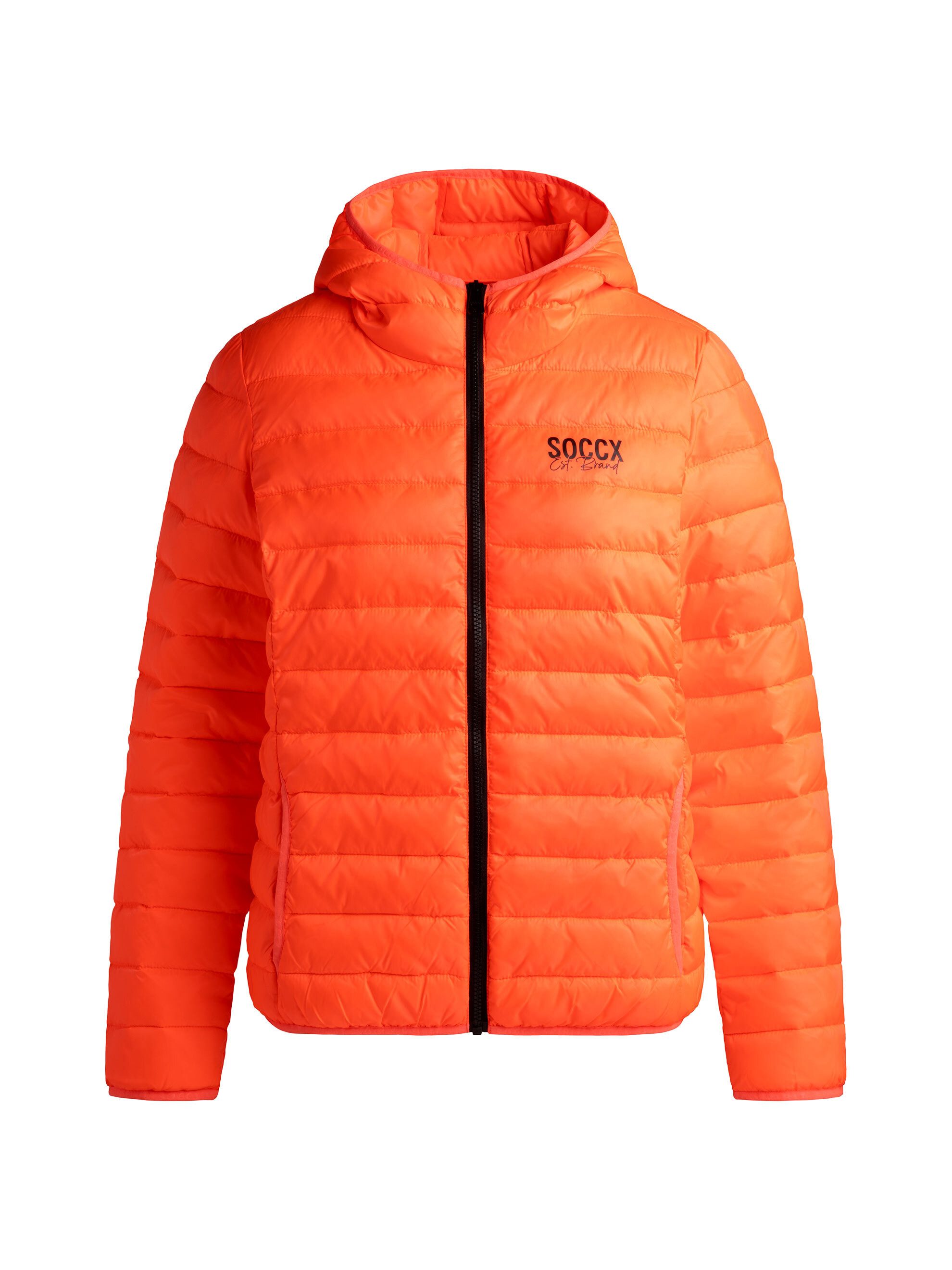 SOCCX Outdoorjacke mit elastischem Saumabschluss
