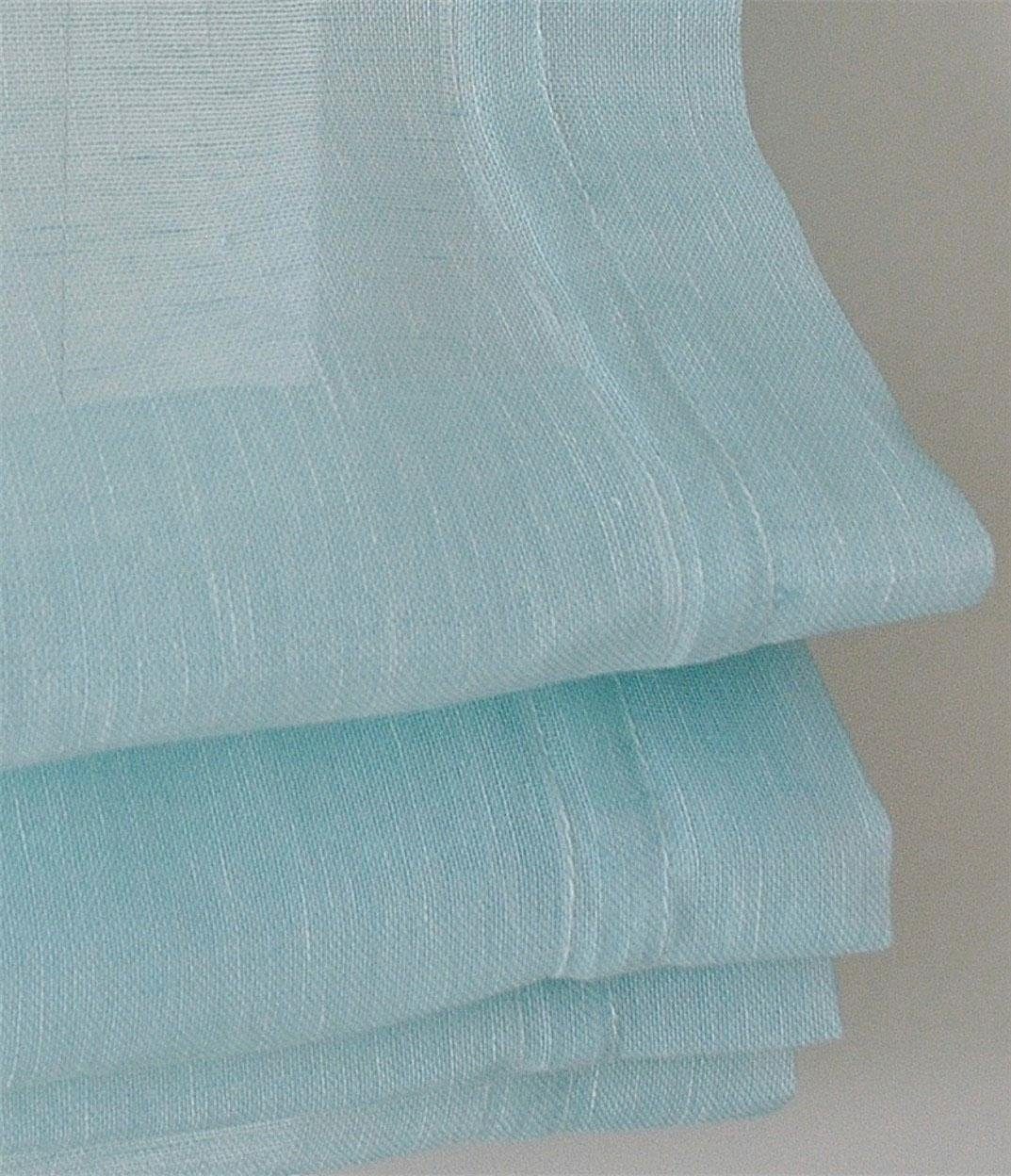 Kutti Raffrollo Brondby, mit Schlaufen, freihängend, halbtransparent, Polyester, Schlaufen