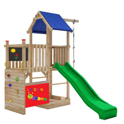 SCHEFFER Outdoor Toys Spielturm, naturbelassenes Lärchenholz
