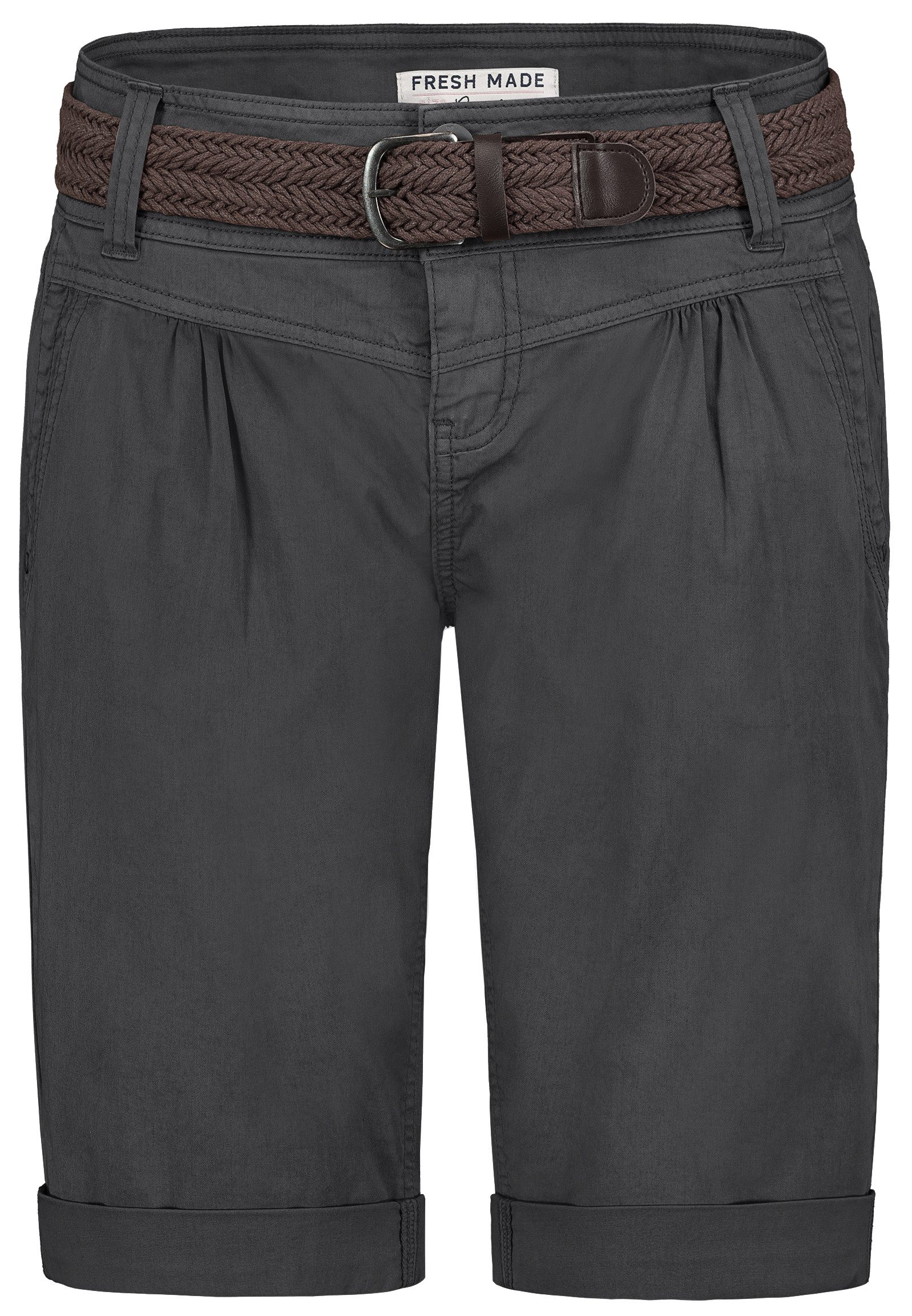 SUBLEVEL Shorts Damen Bermudas kurze Hose Baumwolle Jeans Sommer Chino Stof günstig online kaufen