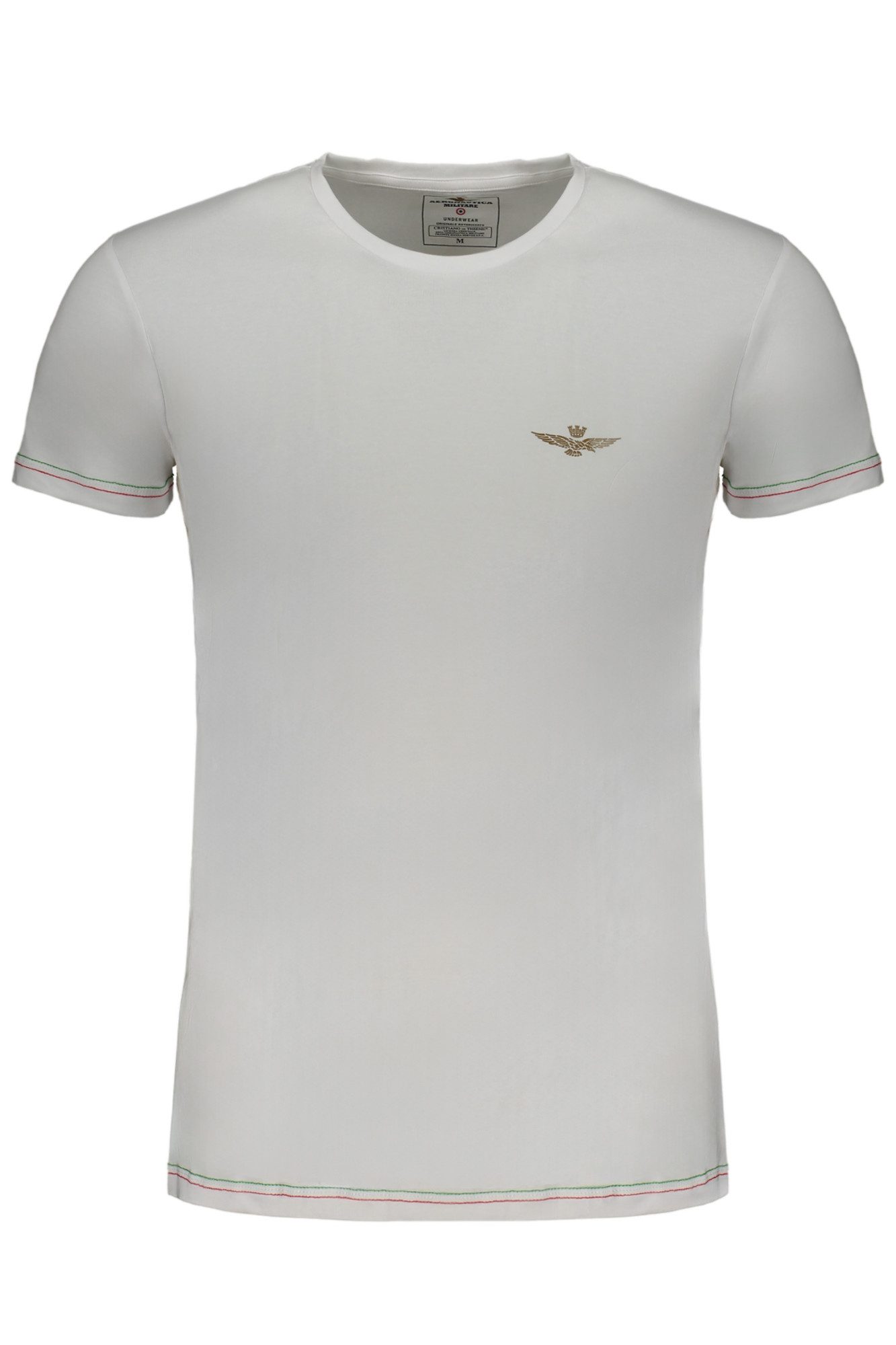 Aeronautica Militare T-Shirt Herren Kurzarm T-Shirt in Weiß mit