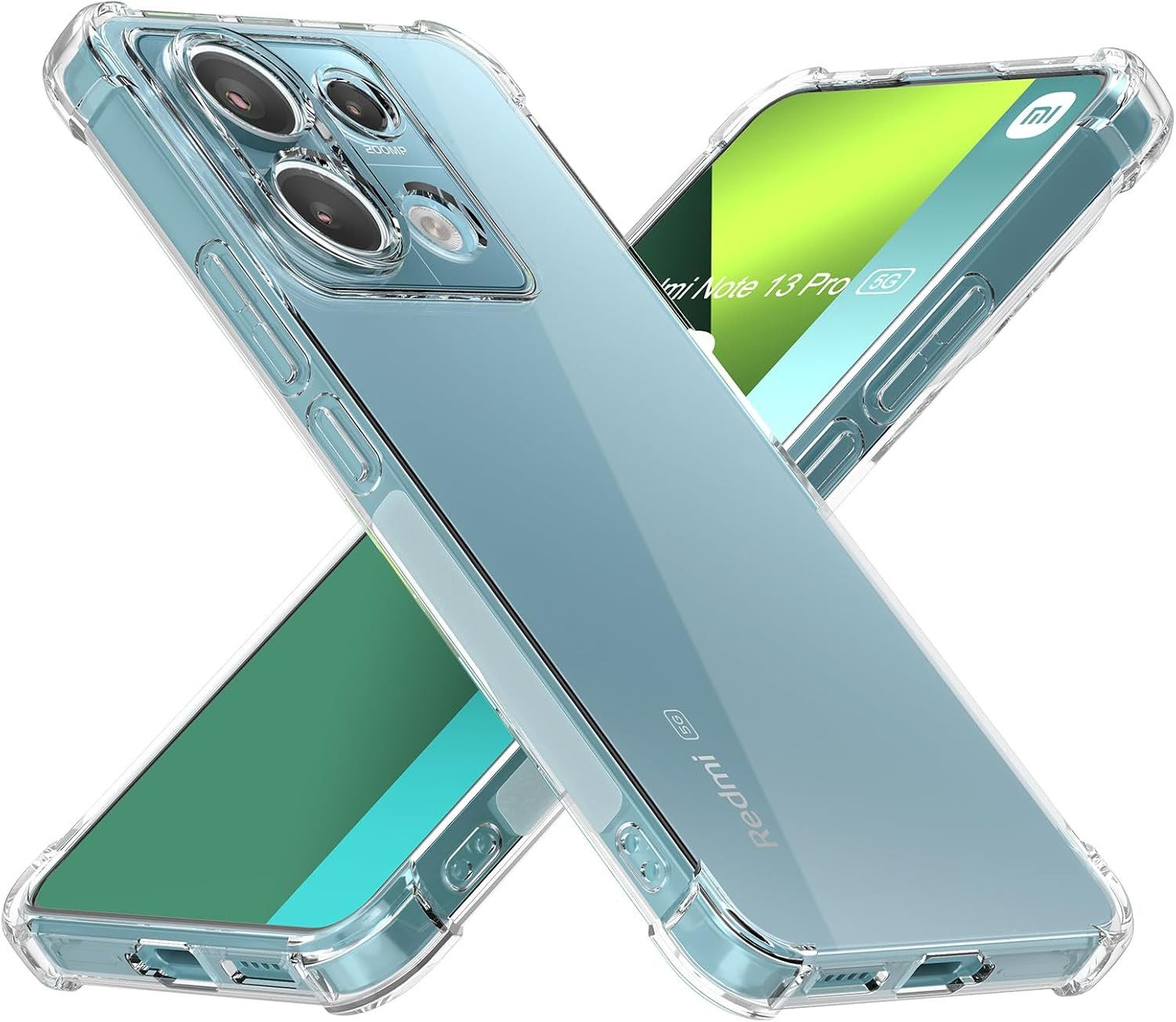 Widmann-Shop Handyhülle Hülle für Xiaomi Redmi Note 13 5G 13 Pro 13 Pro + Case transparent, Passgenau - Für alle Redmi Note 13 5G Modelle