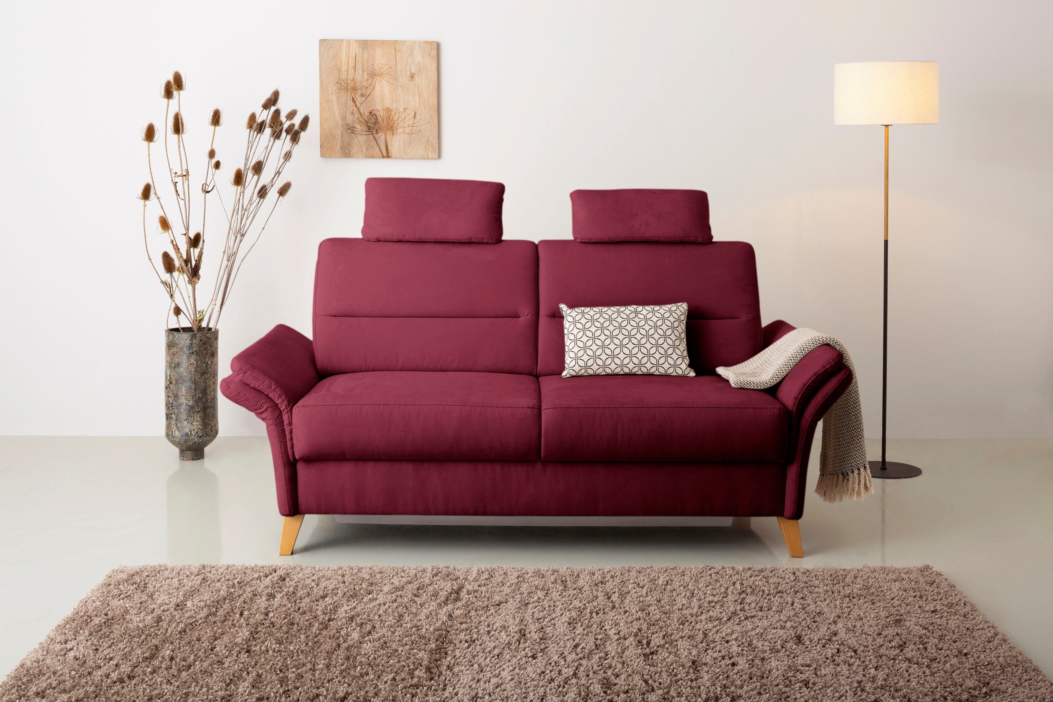 Home affaire 3-Sitzer Westerland, Federkern-Polsterung. wahlweise mit Armlehnfunktion