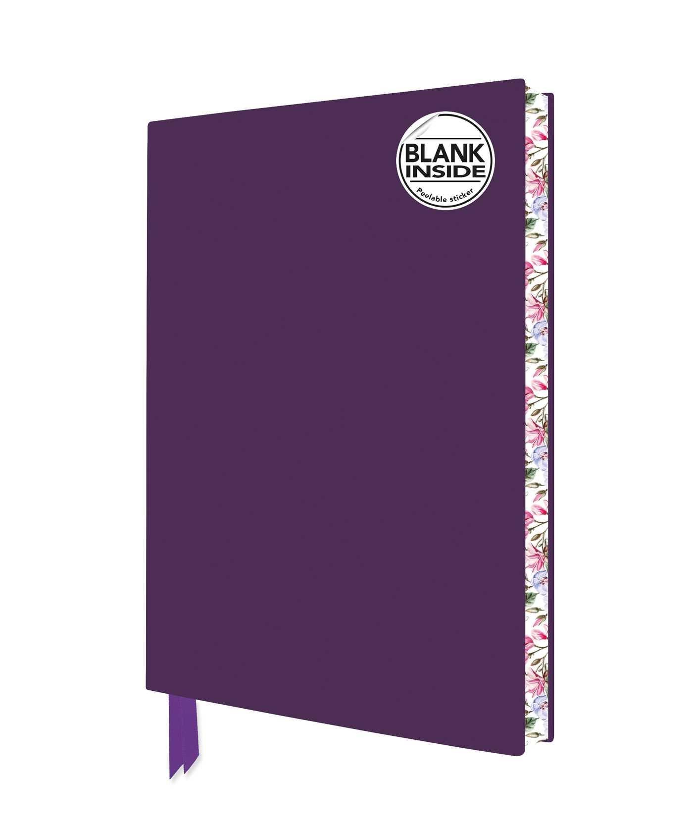 Tagebuch Exquisit Notizbuch ohne Linien DIN A5: Farbe Lila