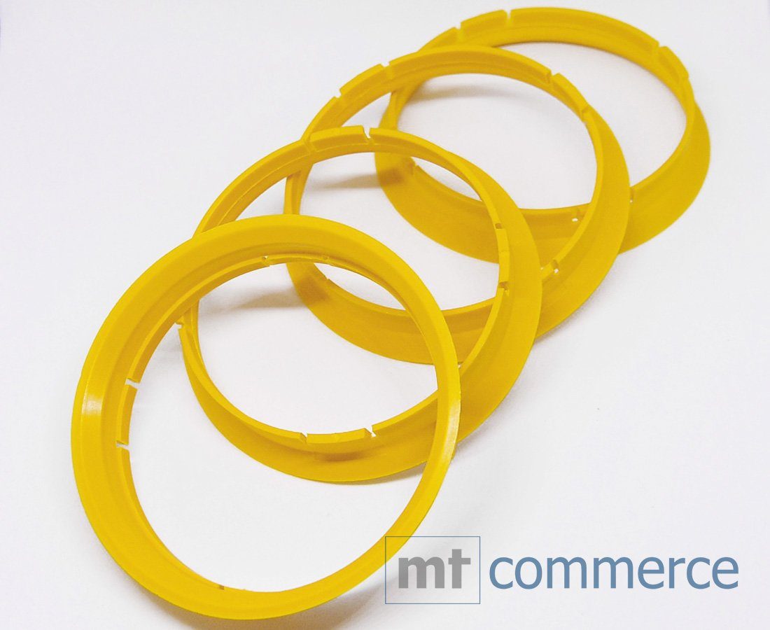 72,5 Made x Reifenstift Zentrierringe 4X Maße: mm Felgen Germany, gelb Ringe 71,6 in RKC