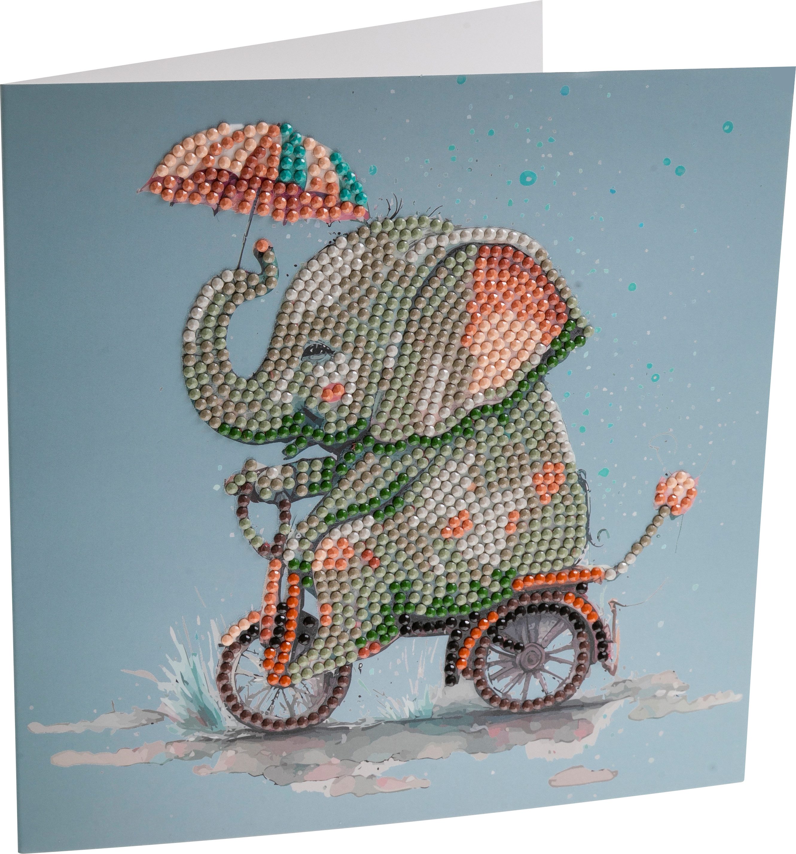CRAFT Buddy Malvorlage Diamond Painting Crystal Art Card, 18 cm x 18 cm
