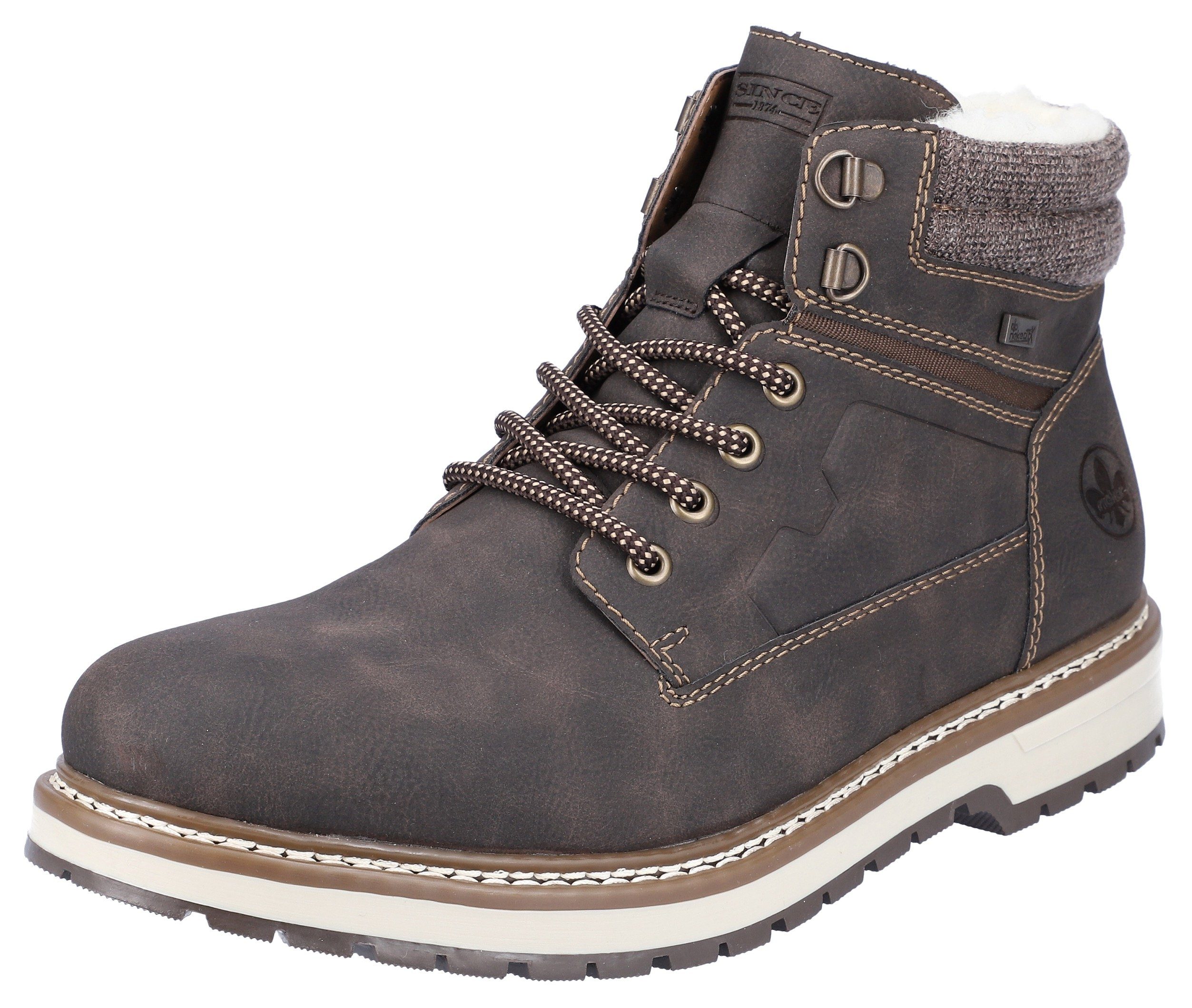 Rieker Winterstiefelette mit TEX-Membran dunkelbraun | Schnürboots