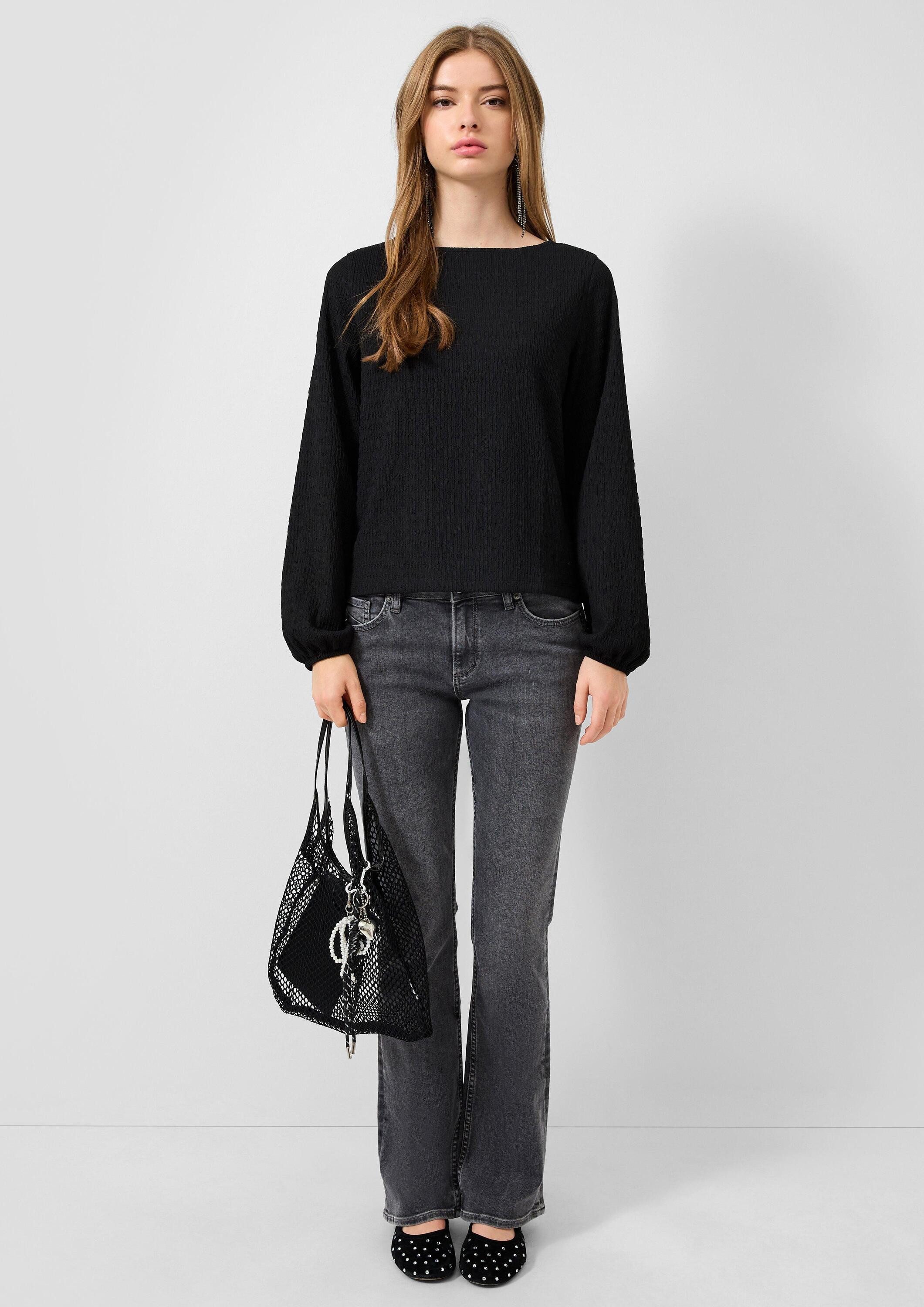 QS Bootcut-Jeans Jeans-Hose CATIE Jeans Catie / Slim Fit / Mid Rise / Bootcut Leg