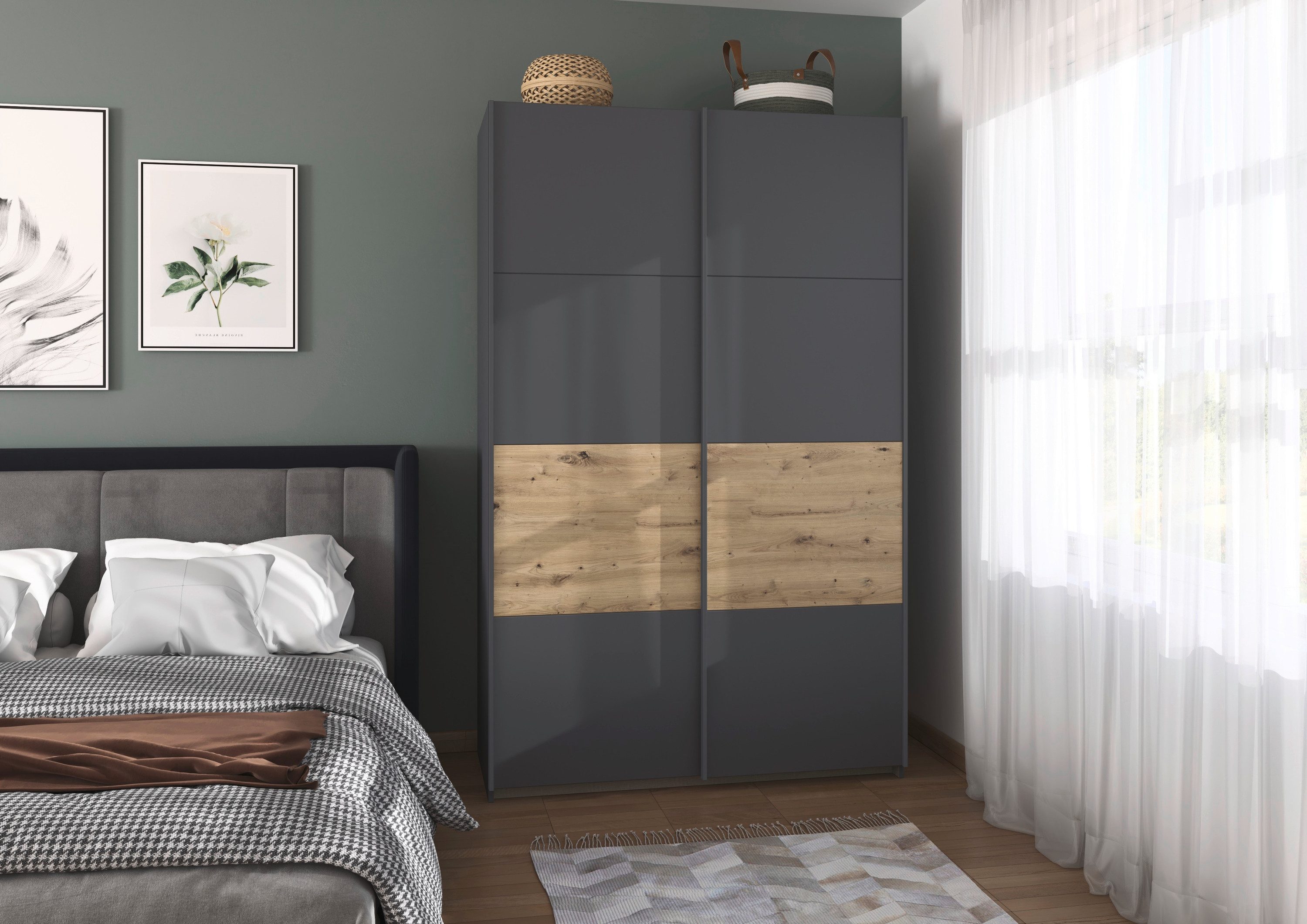 rauch Schwebetürenschrank Kleiderschrank Schrank Garderobe Schlafzimmerschr günstig online kaufen