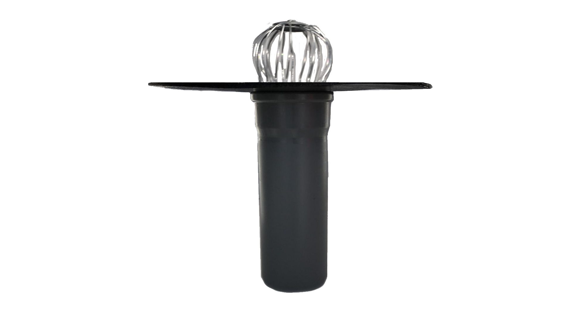 HAHN Handelshaus Dachdurchführung Flachdachablauf DN 100 - Typ 1, Bitumen PYE, Spar-Set, Ablauf + Laubfangkorb, DN 100, DN 110