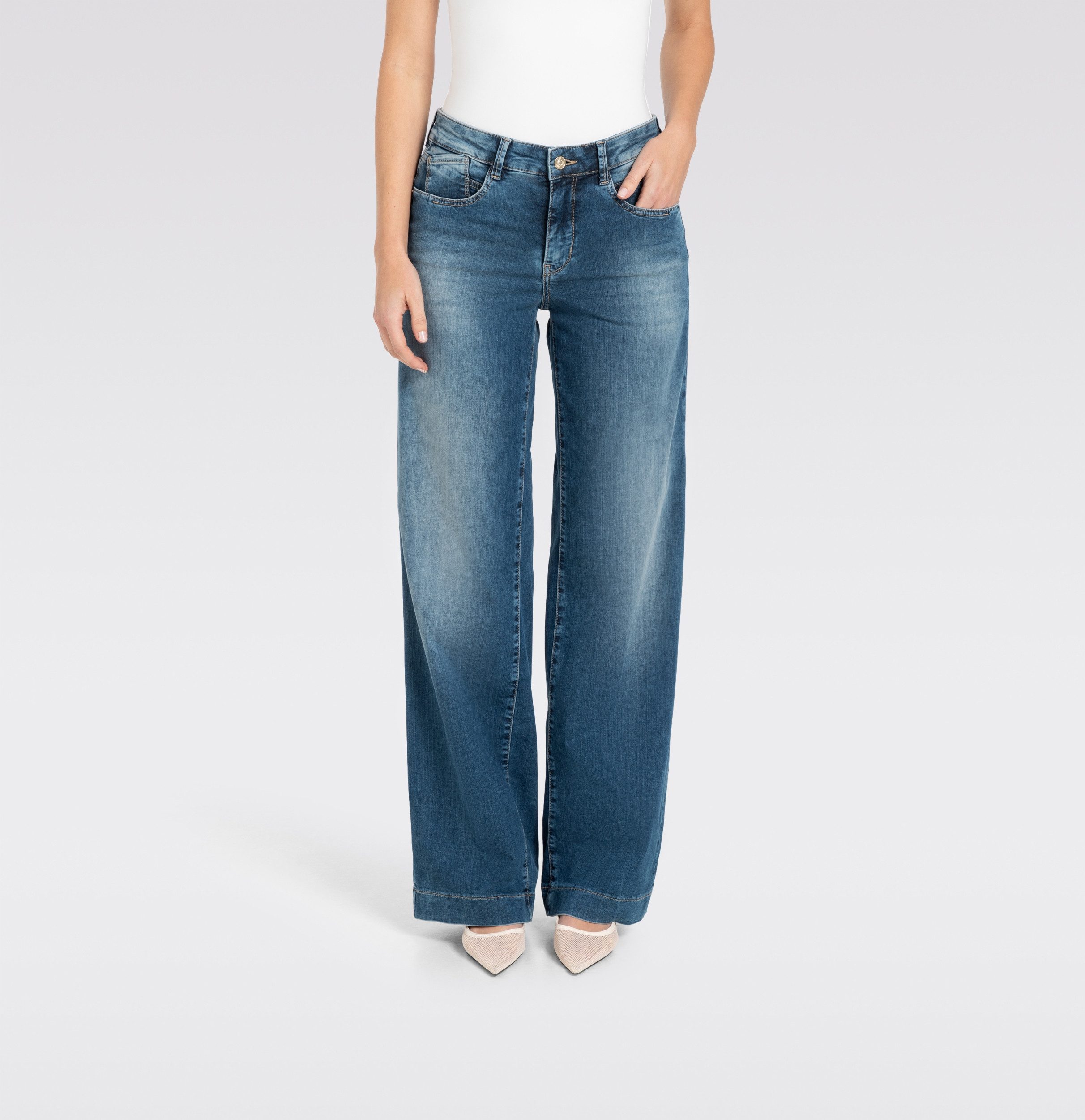 MAC 5-Pocket-Hose Palazzo Jeans Rich - Wide Leg