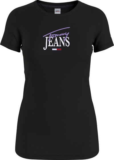 Tommy Jeans Rundhalsshirt mit Tommy Jeans Logo-Schriftzug