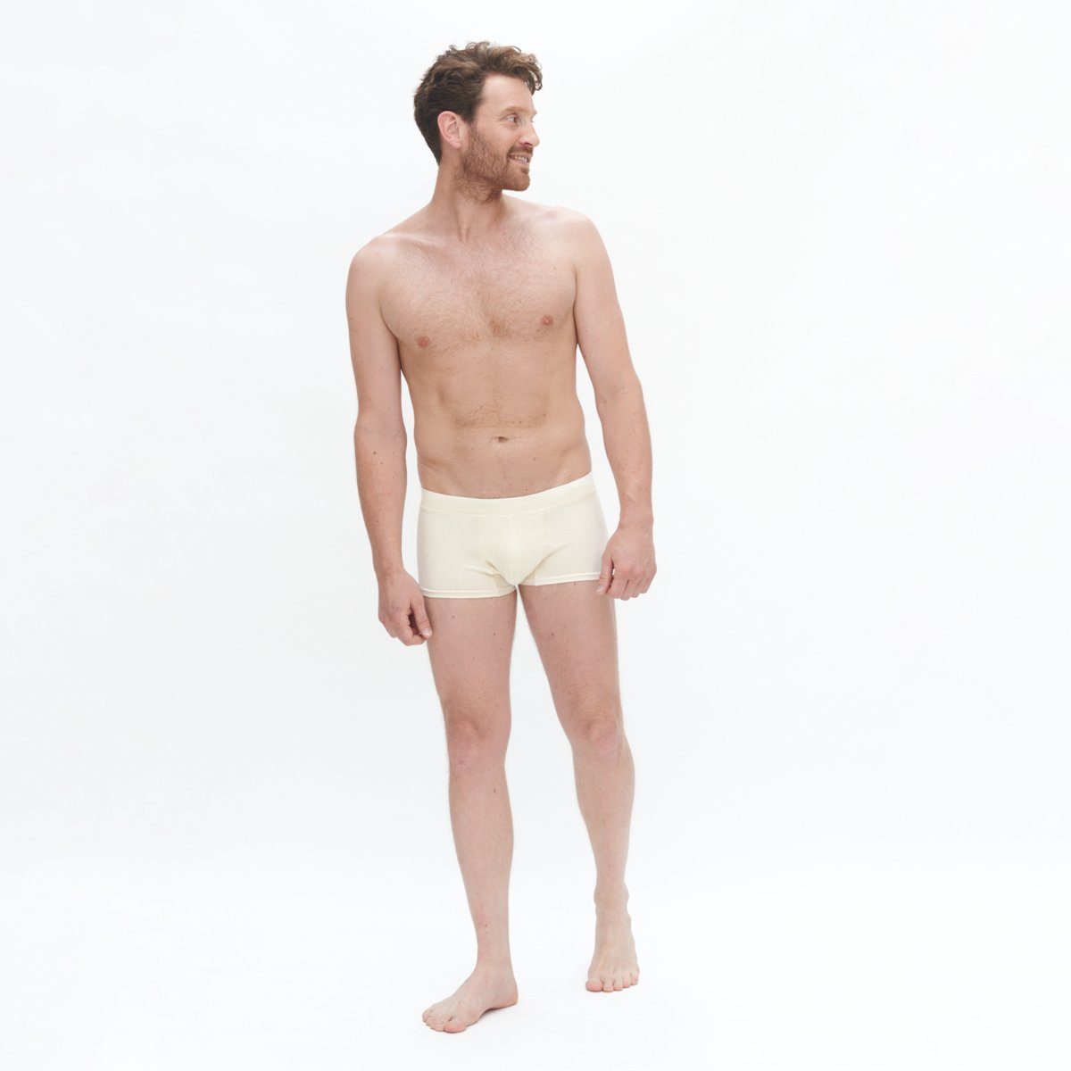 LIVING CRAFTS Trunk FARELL Geschmeidig anliegende Passform Natural | Boxershorts