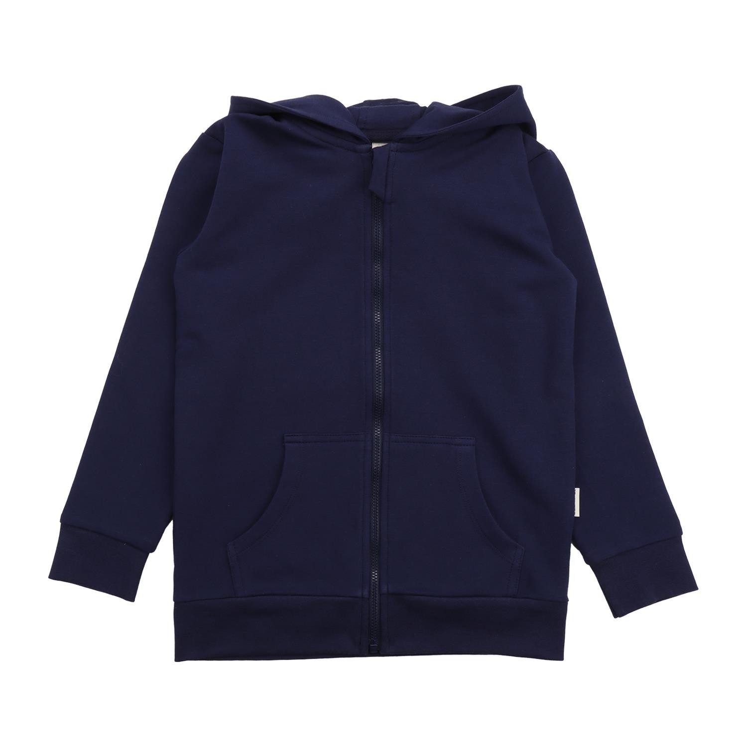 Walkiddy Sweatjacke Walkiddy in Dunkelblau aus Bio Baumwolle Bio Baumwolle,GOTS,Kinderbekleidung, nachhaltige Klamotten,Sweat Jacke