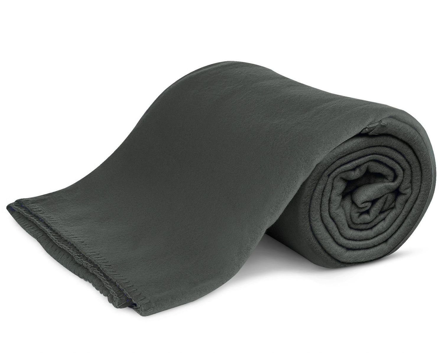 Wohndecke Polar-Fleece mit Antipilling, ca. 420g, 130x160 cm, KiGATEX, Ziersticheinfassung