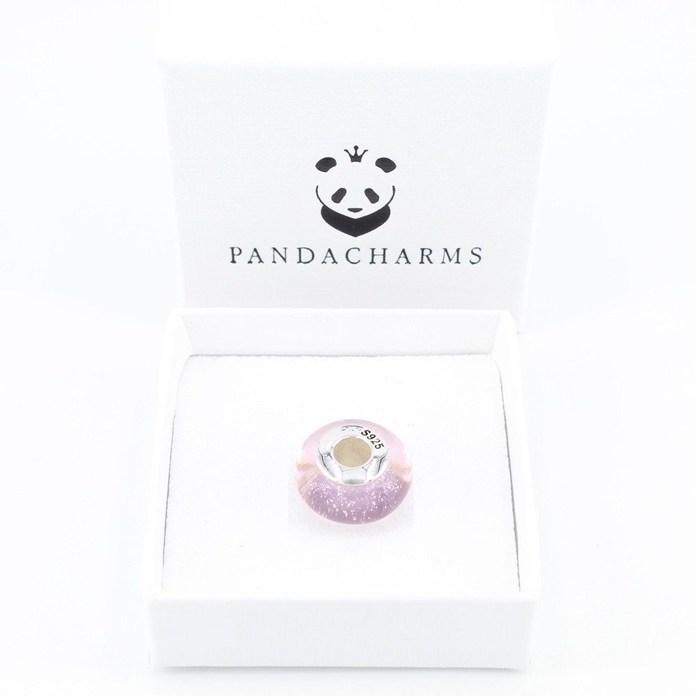 PANDACHARMS Bead Lila Wasserfall Glas Charm für Charm Armband, Hülse aus 92 günstig online kaufen