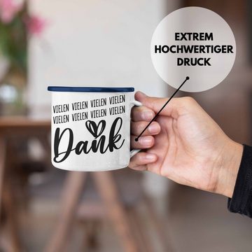 Trendation Thermotasse Trendation - Dankeschön Geschenke Danke Emaille Tasse KaffeeEmaille Tasse Danke Sagen Geschenkidee Dankbar Dankbarkeit