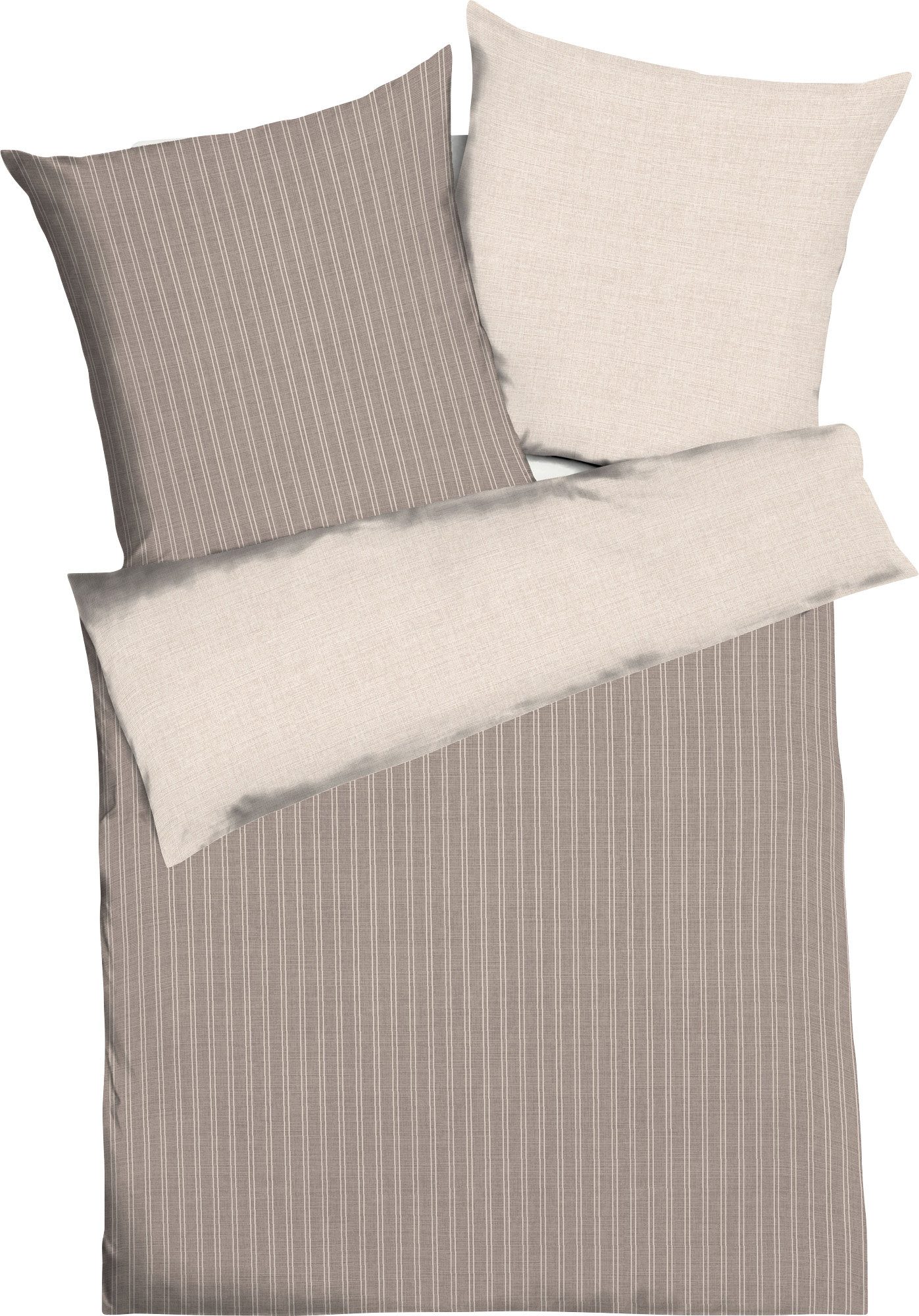 Kaeppel Bettwäsche Wendebettwäsche "Eternity Combo", Baumwolle, Streifen