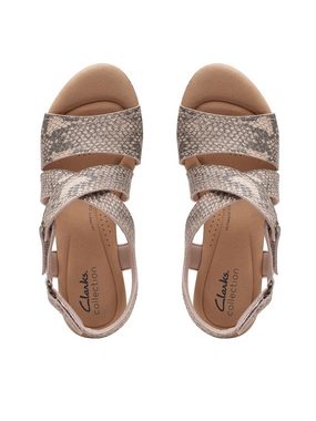 Clarks Sandalen Rose Way 26171319 Beige Metallic Sandale