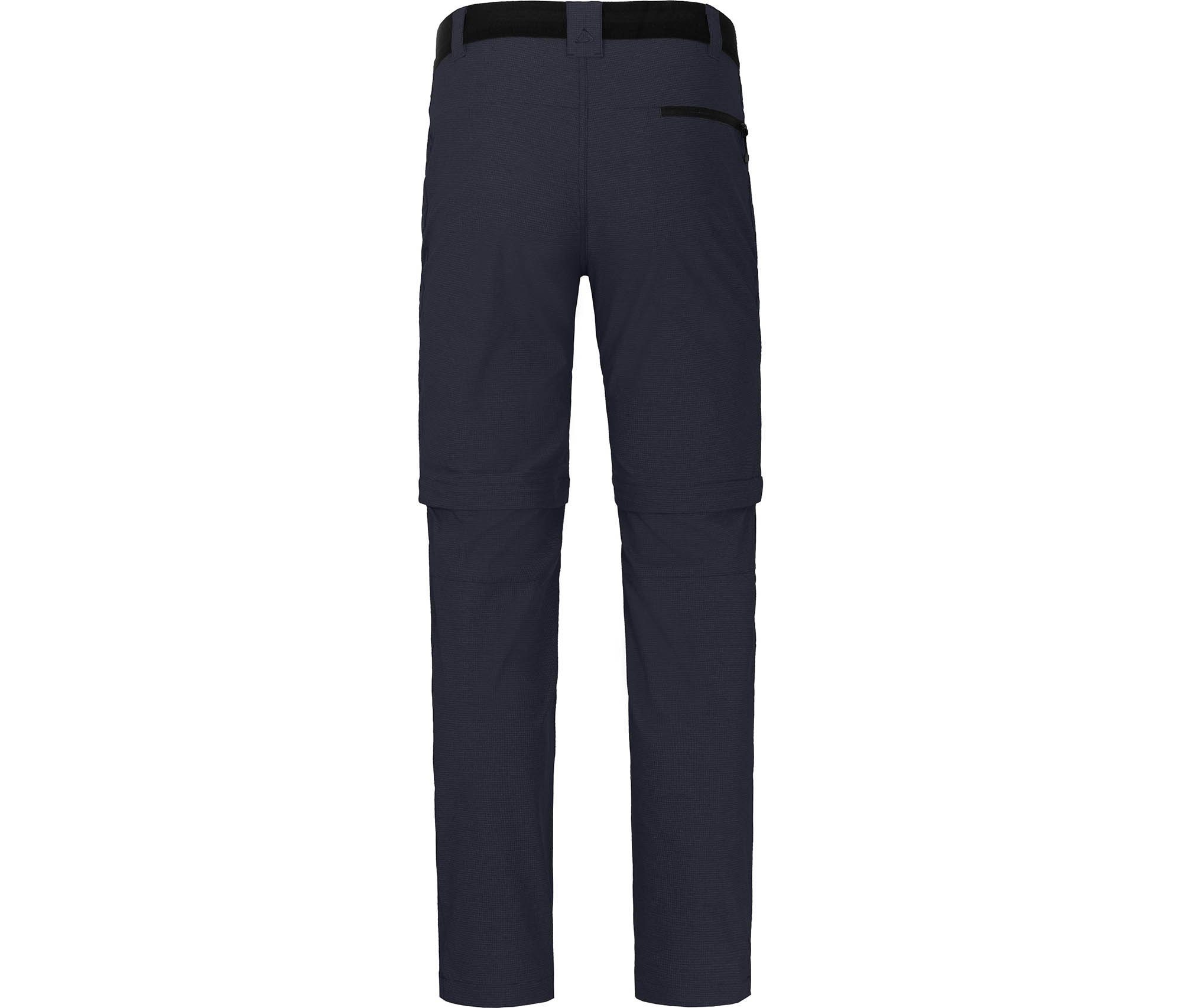 Bergson Zip-off-Hose LEBIKO elastisch, Wanderhose, Herren blau Zipp-Off robust, Nacht Kurzgrößen
