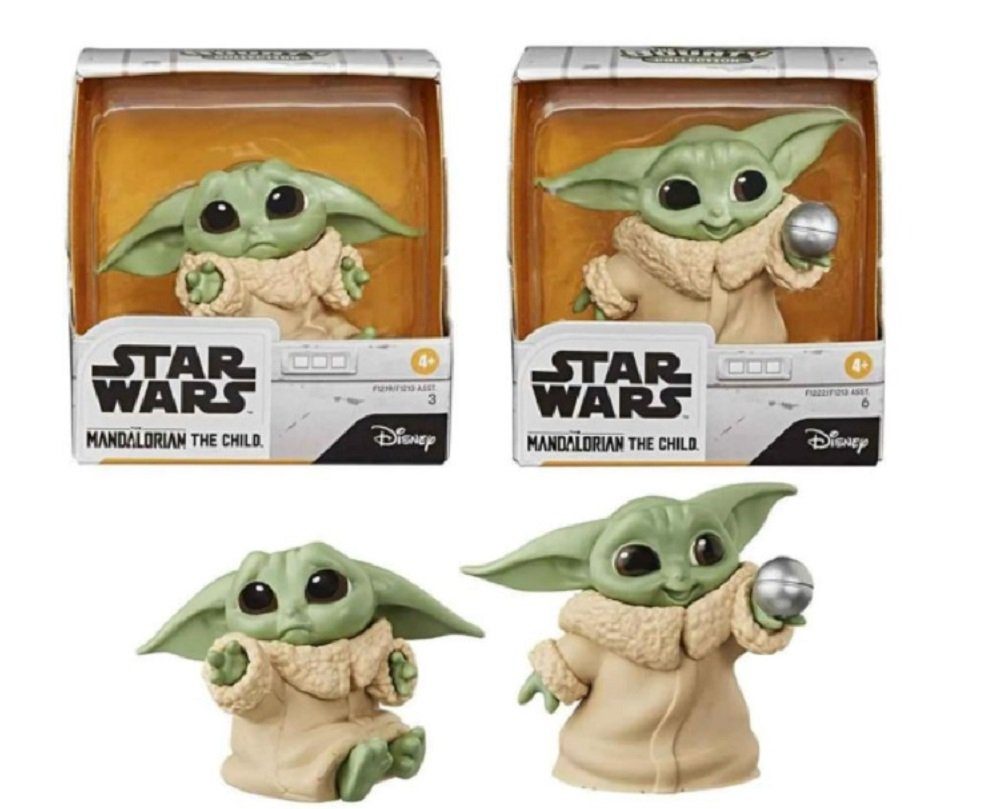 Hasbro Spielfigur Star Wars Mandalorian The Child - Yoda - 2er Pack C, (2-tlg)