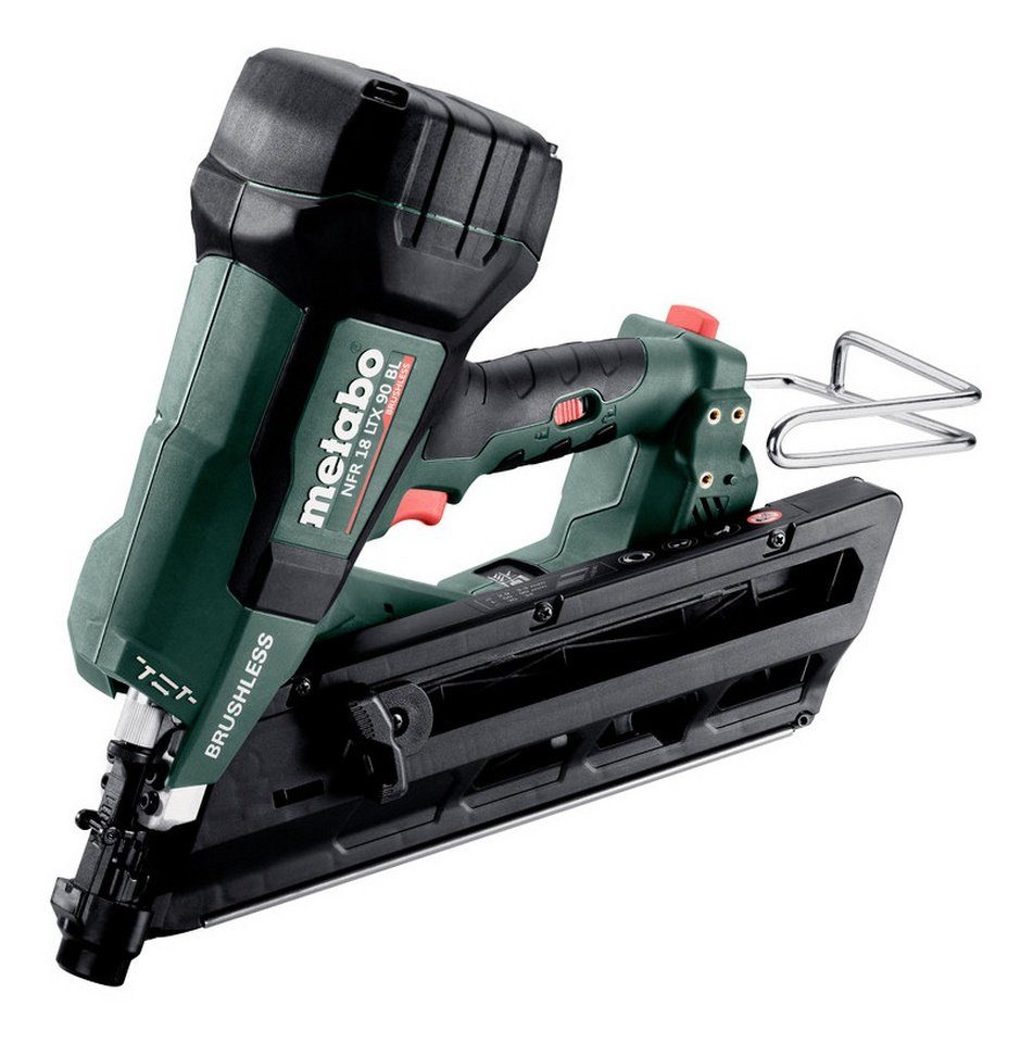 metabo Akku-Stauchkopfnagler NFR 18 LTX 90 BL, 18 in V, Akku-Nagler ohne Akku in MetaBOX 340