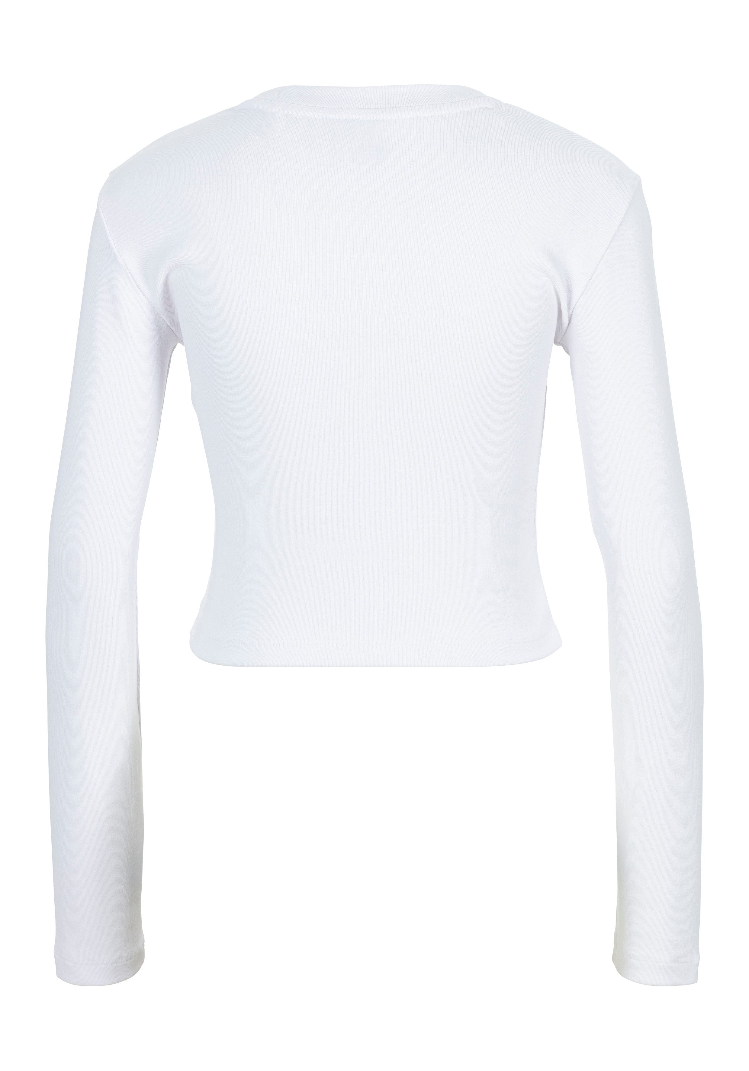 HUGO Blue Langarmshirt Della mit Rundhalsausschnitt günstig online kaufen