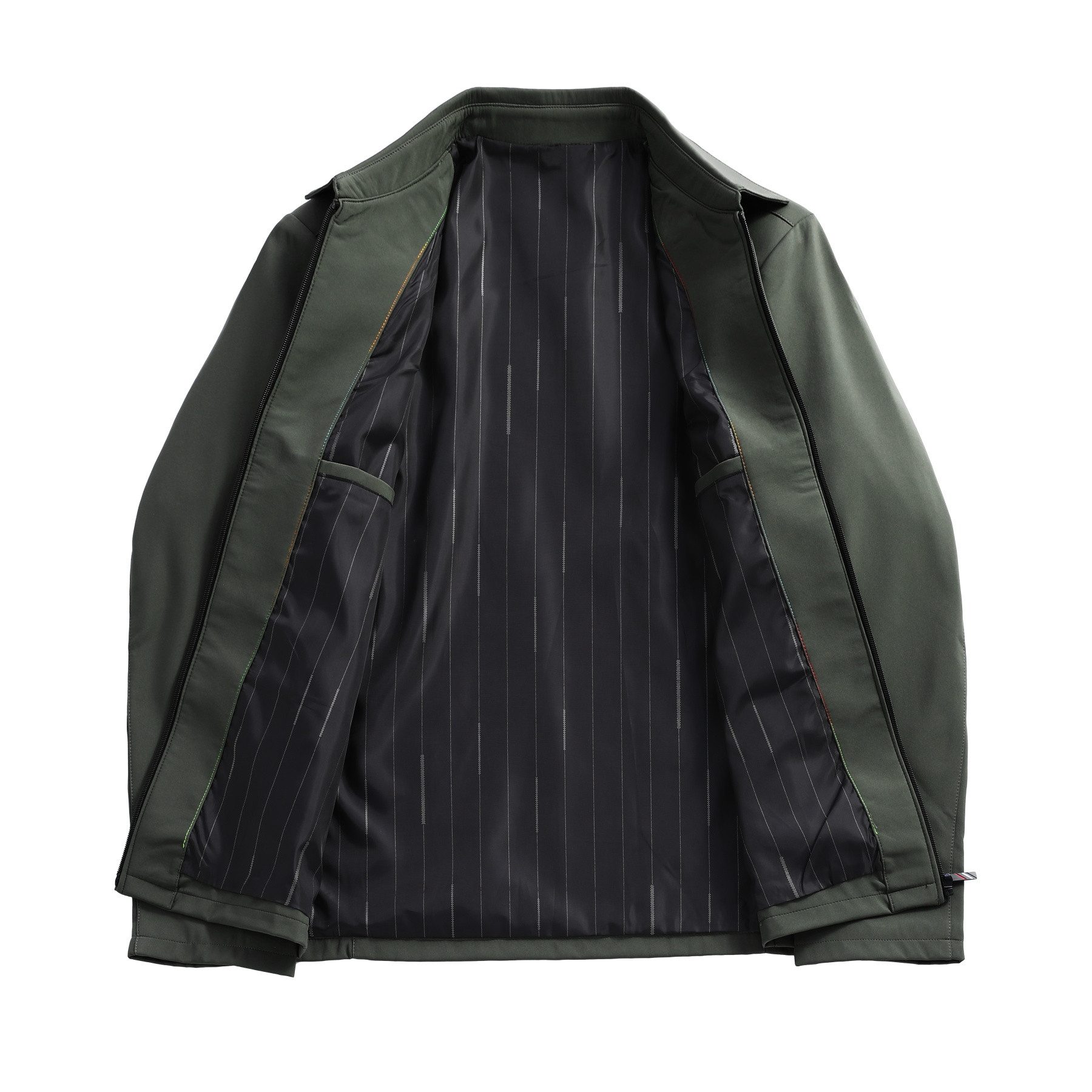 Allthemen Bomberjacke Herren leichte Herbstjacke mit Reißverschluss Harrington Jacke Sommer