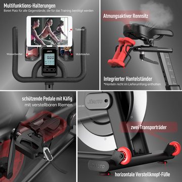 JOROTO Speedbike X4S, Heimtrainer Fahrrad mit Hintergrundbeleuchtem Bluetooth-Display