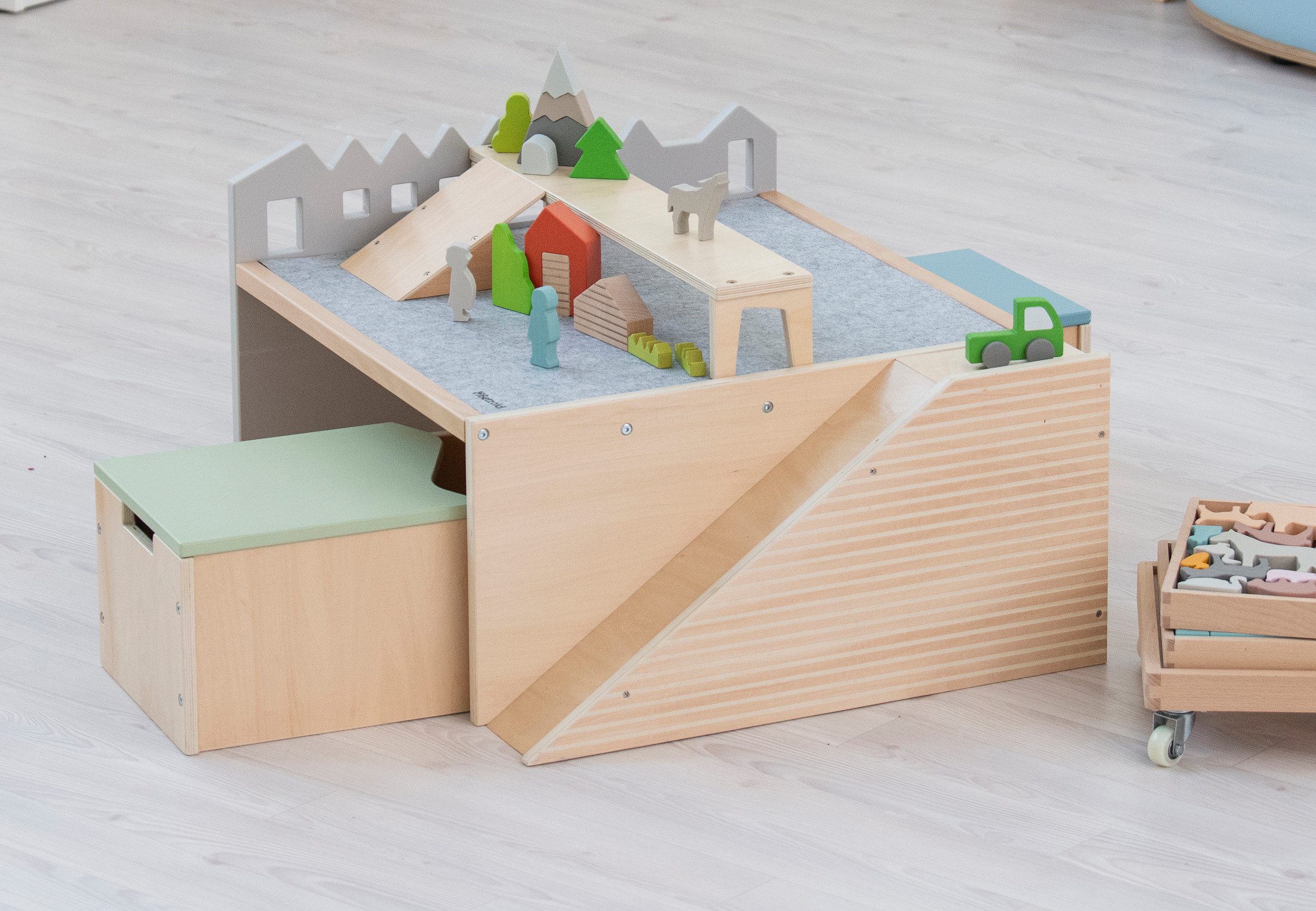 Betzold Kinderteppich Flüster-Spielmatte – Filzmatte für Kita und Grundschule, Höhe: 0,5 mm