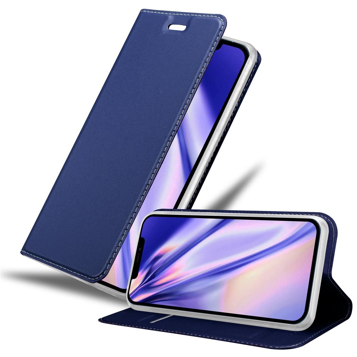 Cadorabo Handyhülle für iPhone 12 / 12 PRO Hülle Apple iPhone 12 / 12 PRO, Schutzhülle Hülle mit Standfunktion, Magnetverschluss und Kartenfach