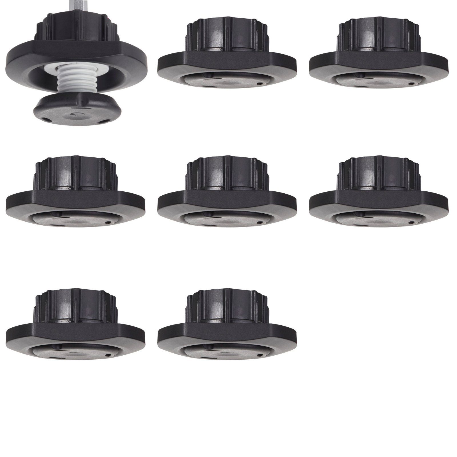 SO-TECH® Möbelfuß Höhenversteller für Ø 30 mm Topfbohrung, Höhenverstellung 10, (Spar-Set, 8-St), Tragkraft 175 kg pro Stück, Hersteller: Italiana Ferramenta