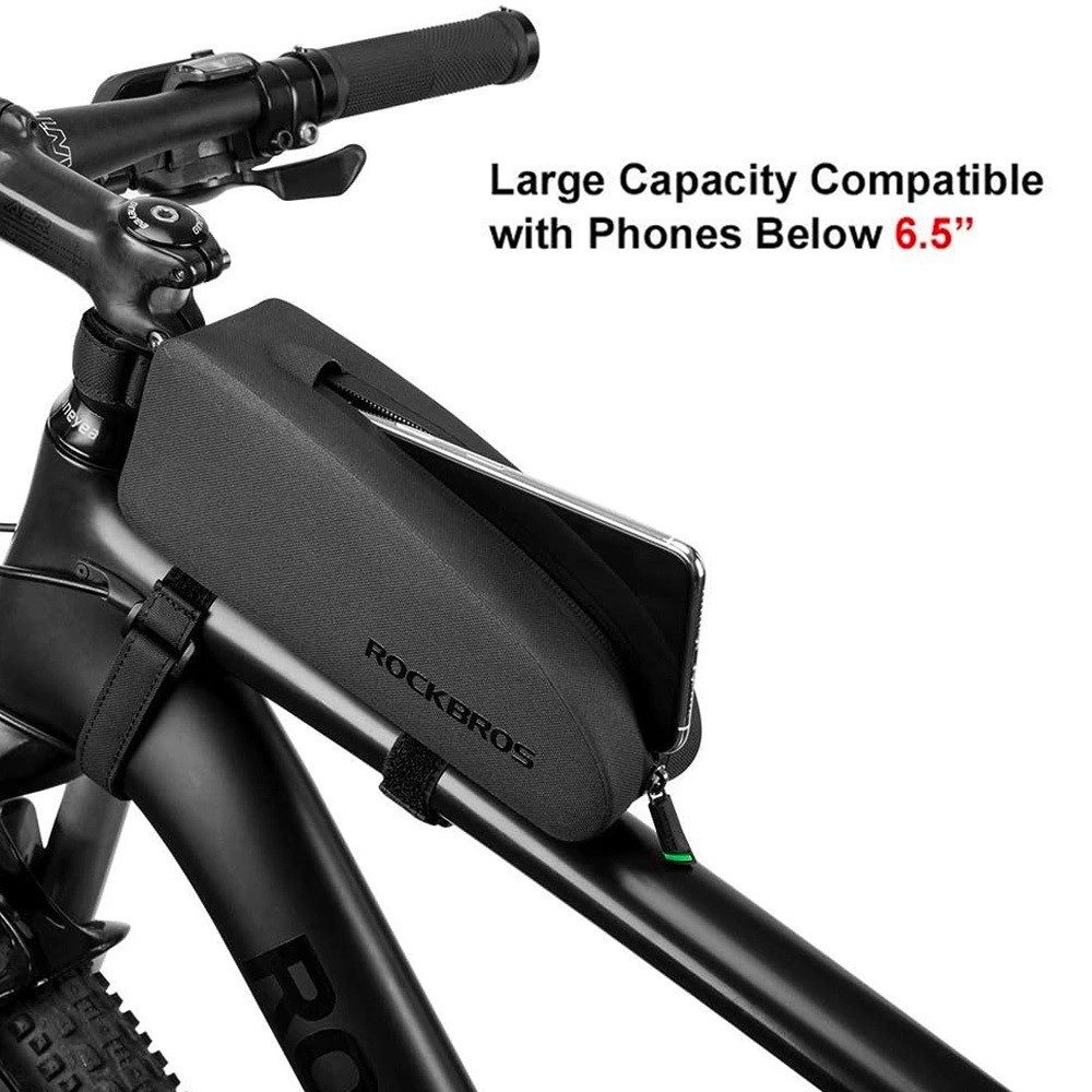 ROCKBROS Fahrradtasche AS-019-1 (Einzelartikel, 1x Fahrradtasche), Schmal, wasserdicht, passend für MTB & Rennrad – Bild 4 von 4