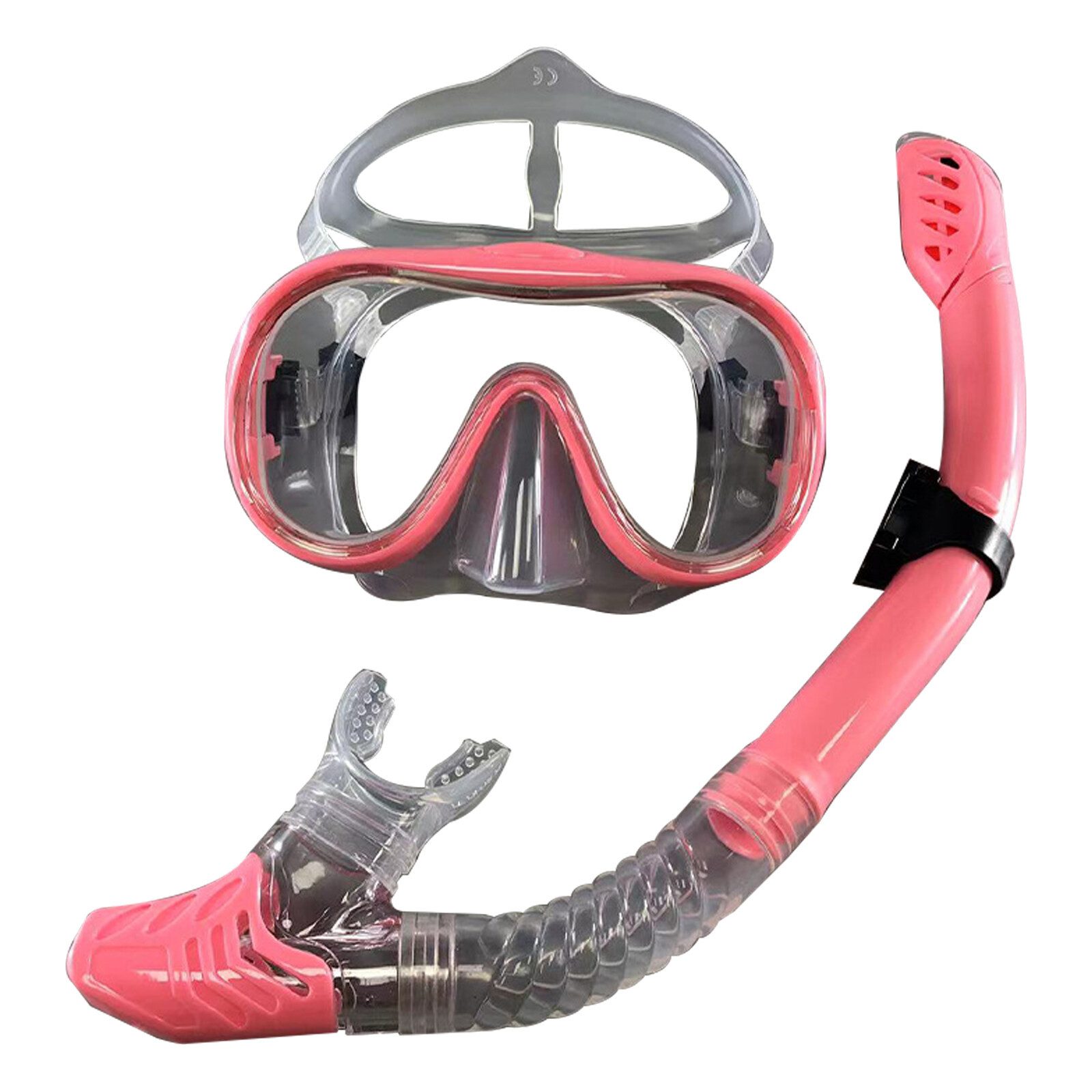 HAUSS SPOLE Schnorchel Schnorchelset Schnorchelmaske Taucherbrille Erwachsene (1 St., Anti-Leck Anti-Fog Tauchmaske Dry Schnorchel aus Gehärtetem Glas), Trocken Schnorchel Schwimmen und Tauchen