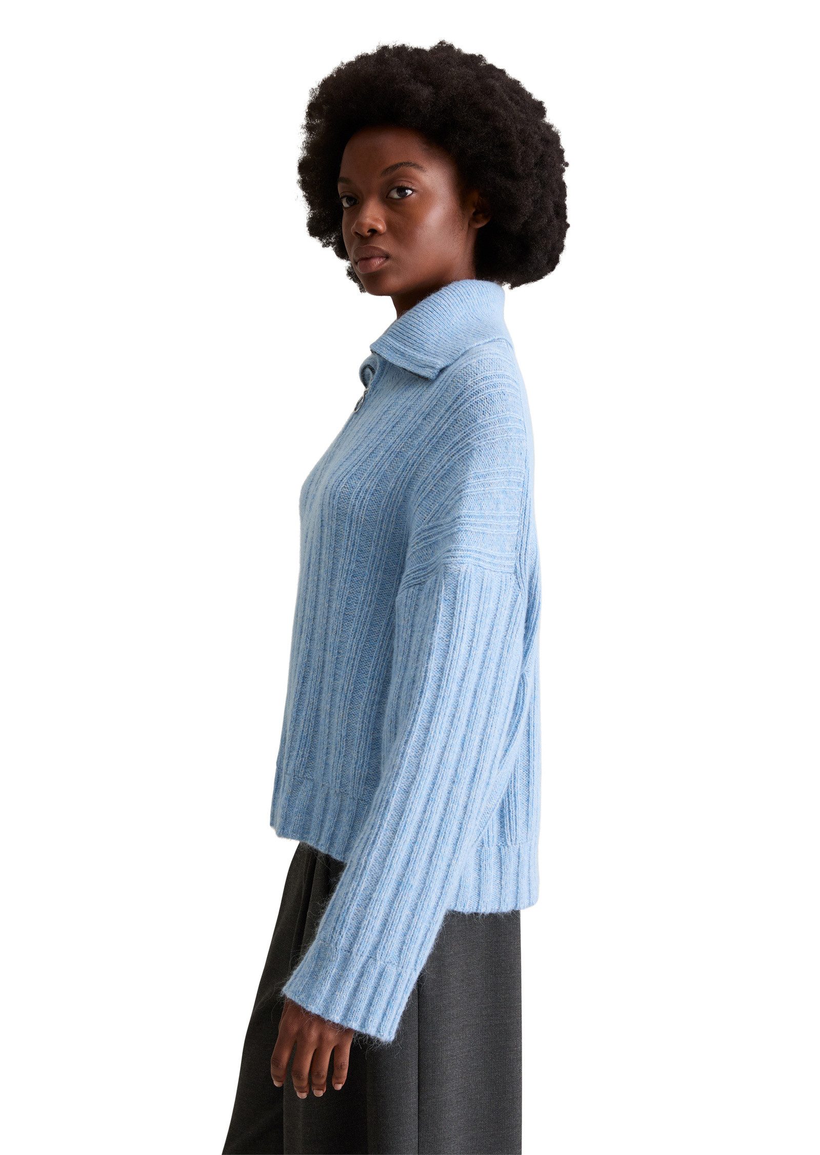 Marc O'Polo DENIM Rollkragenpullover aus edlem Wolle-Alpakawolle-Mix günstig online kaufen