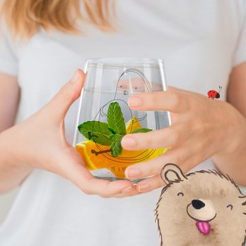 Mr. & Mrs. Panda Cocktailglas Avocado Pfeifen - Transparent - Geschenk, dick, Veggie, Gesund, Abneh, Premium Glas, Einzigartige Gravur