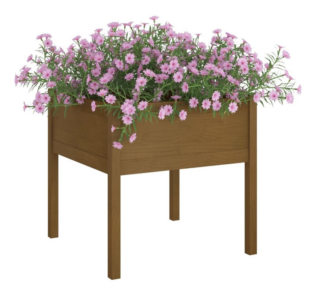 Thumbnail - vidaXL Blumentopf Pflanzkübel 2 Stk. Honigbraun 70x70x70 cm Massivholz Kiefer (2 St)