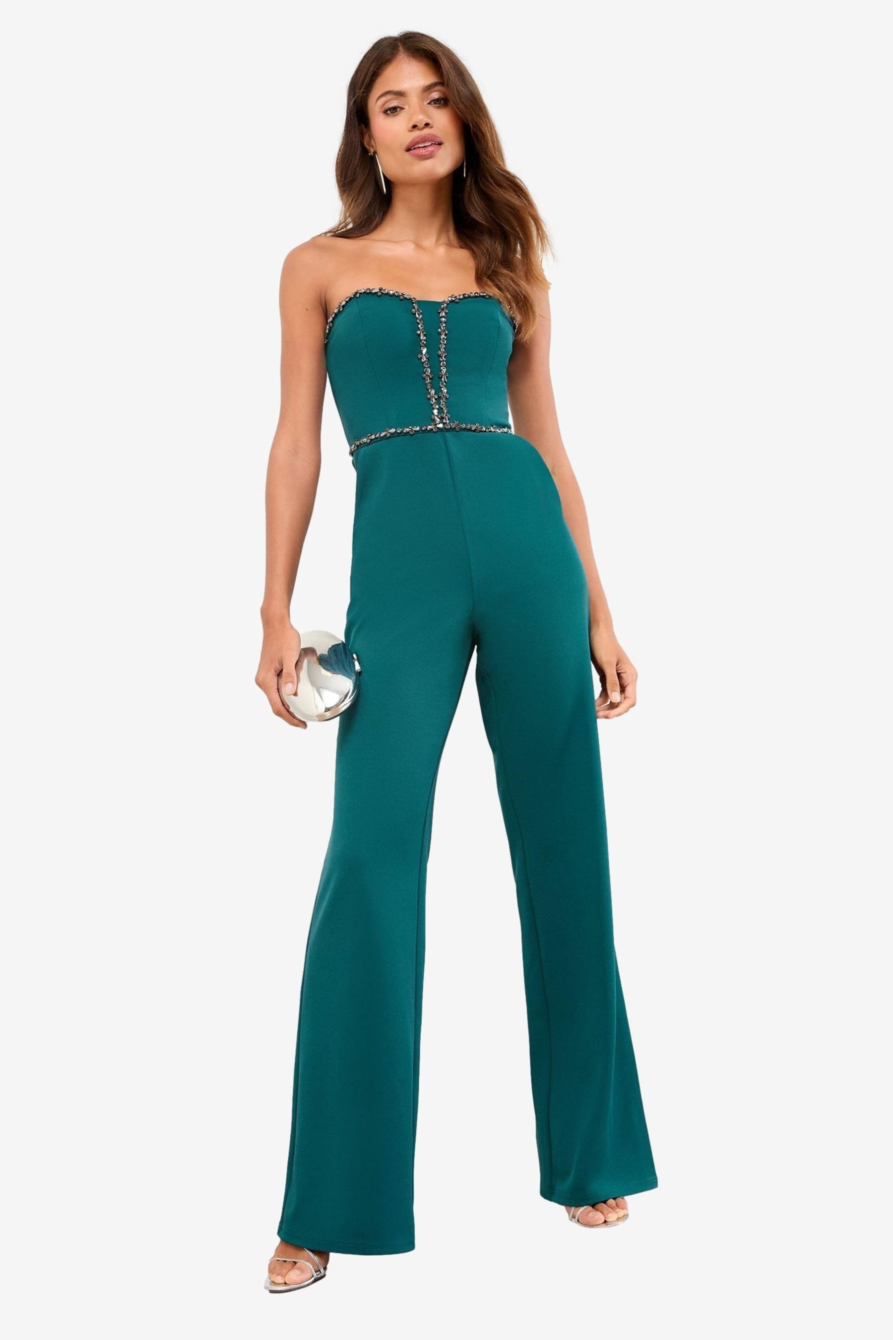 LIPSY Jumpsuit Lipsy Bandeau-Jumpsuit mit Kristallverzierung (1-tlg) günstig online kaufen