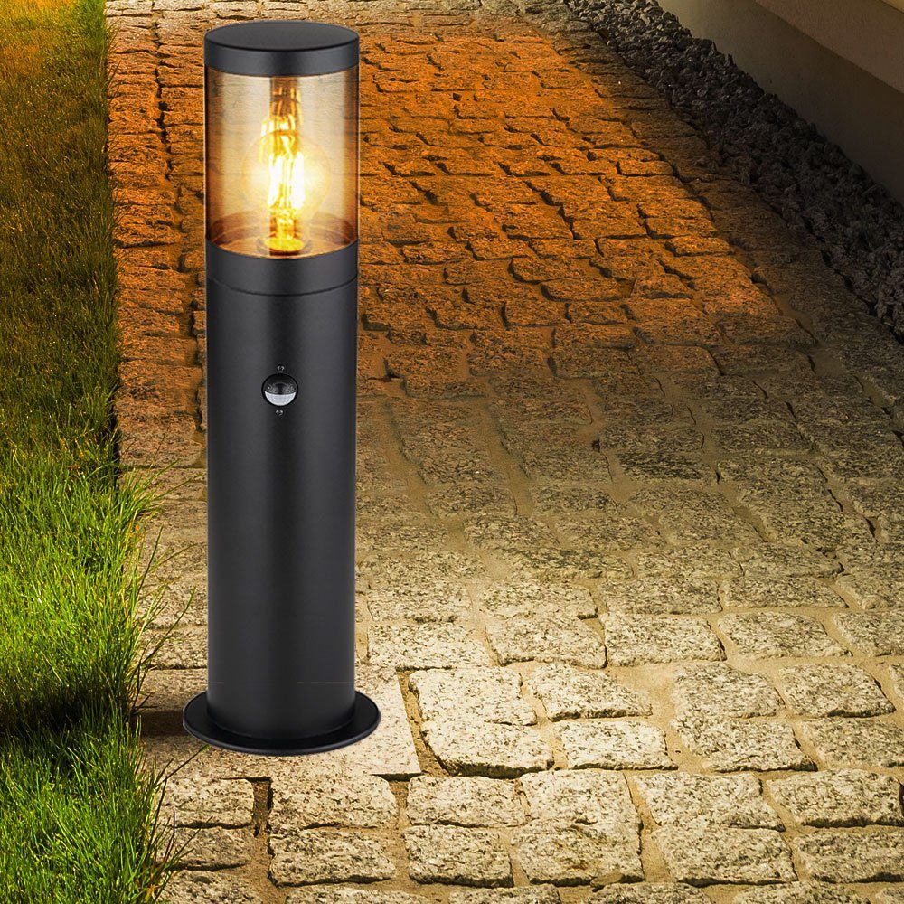 Gartenleuchte, Sockelleuchte Außen Stehlampe Bewegungsmelder