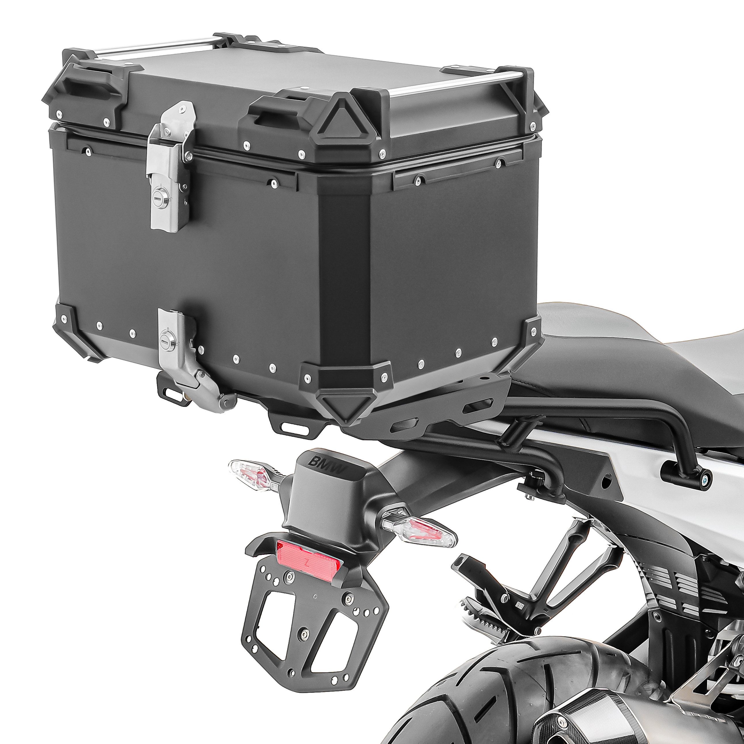 Bagtecs Topcase Set Alu Topcase + Gepäckbrücke passend für BMW R 1300 GS 23-26 # XB55