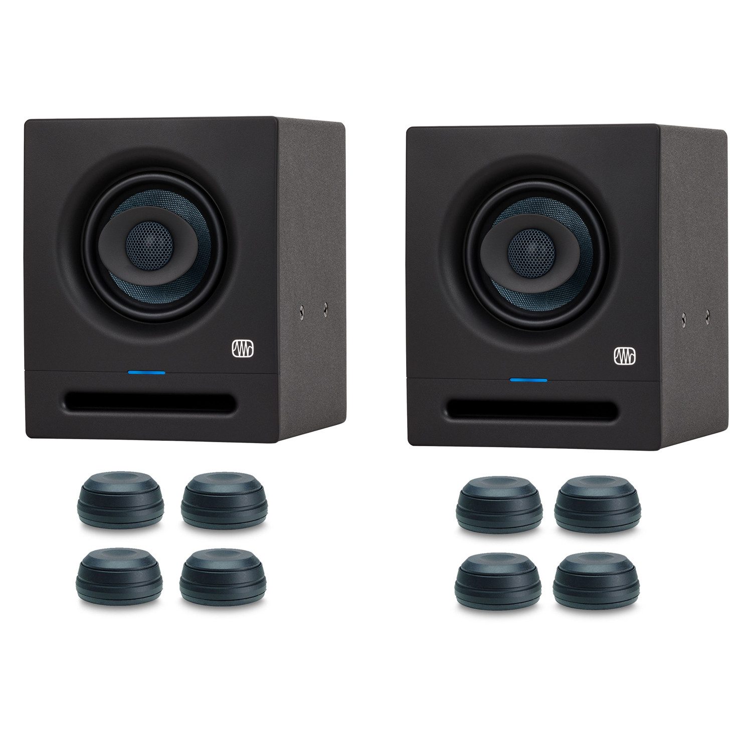 Presonus Studio-Monitor Eris Pro 4 1 Paar mit Boxenfüße Lautsprecher