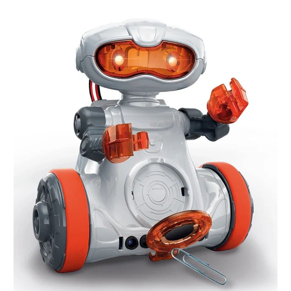 Clementoni® Roboter Lernroboter Experimentierkasten Bausatz (Spar-Set, 1-tlg), Bausatz, Infrarotsensoren, App-Steuerung, polnisch