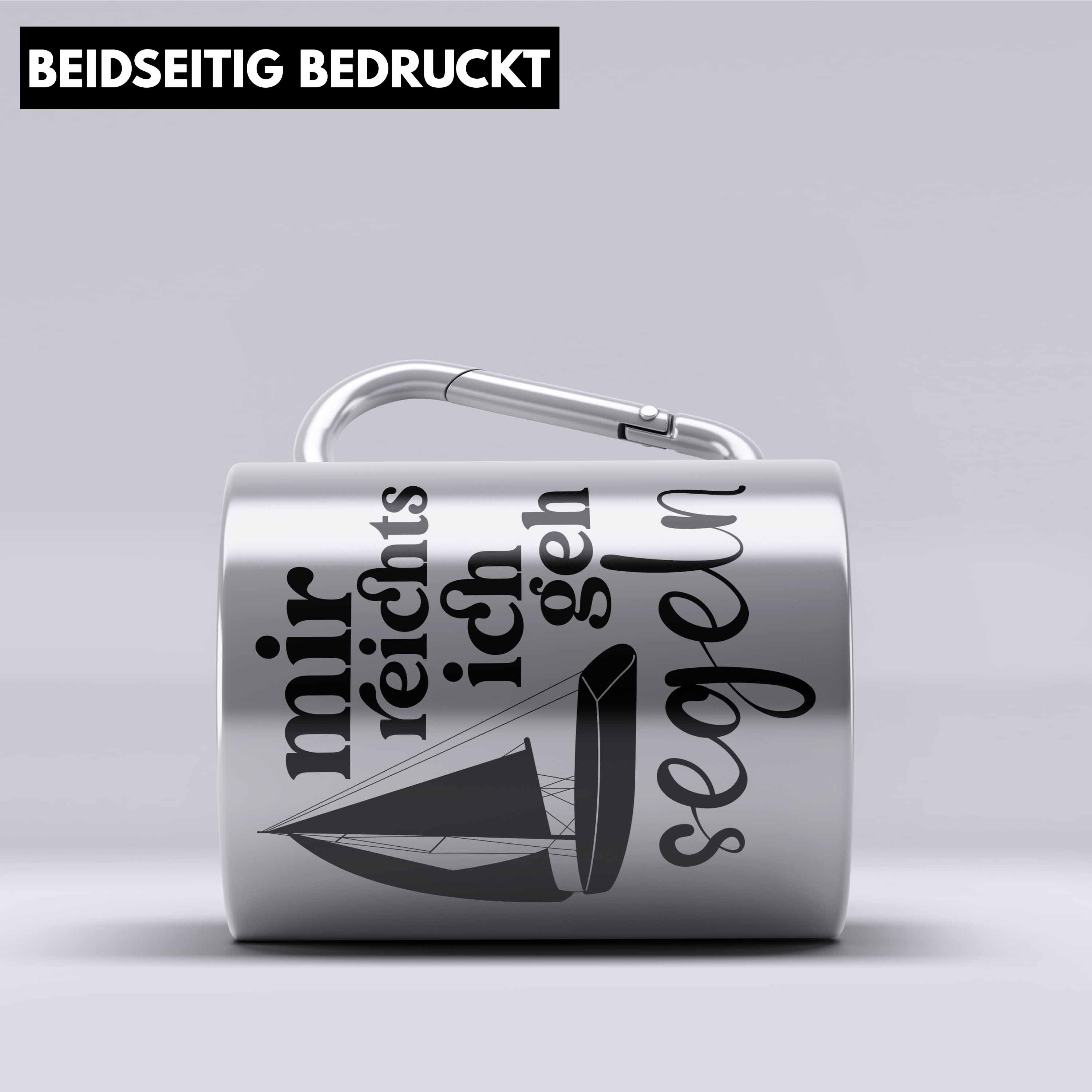 Trendation Thermotasse Lustiges Segler Segelboot Edelstahl Tasse mit Spruch Edelstahl Edelsta