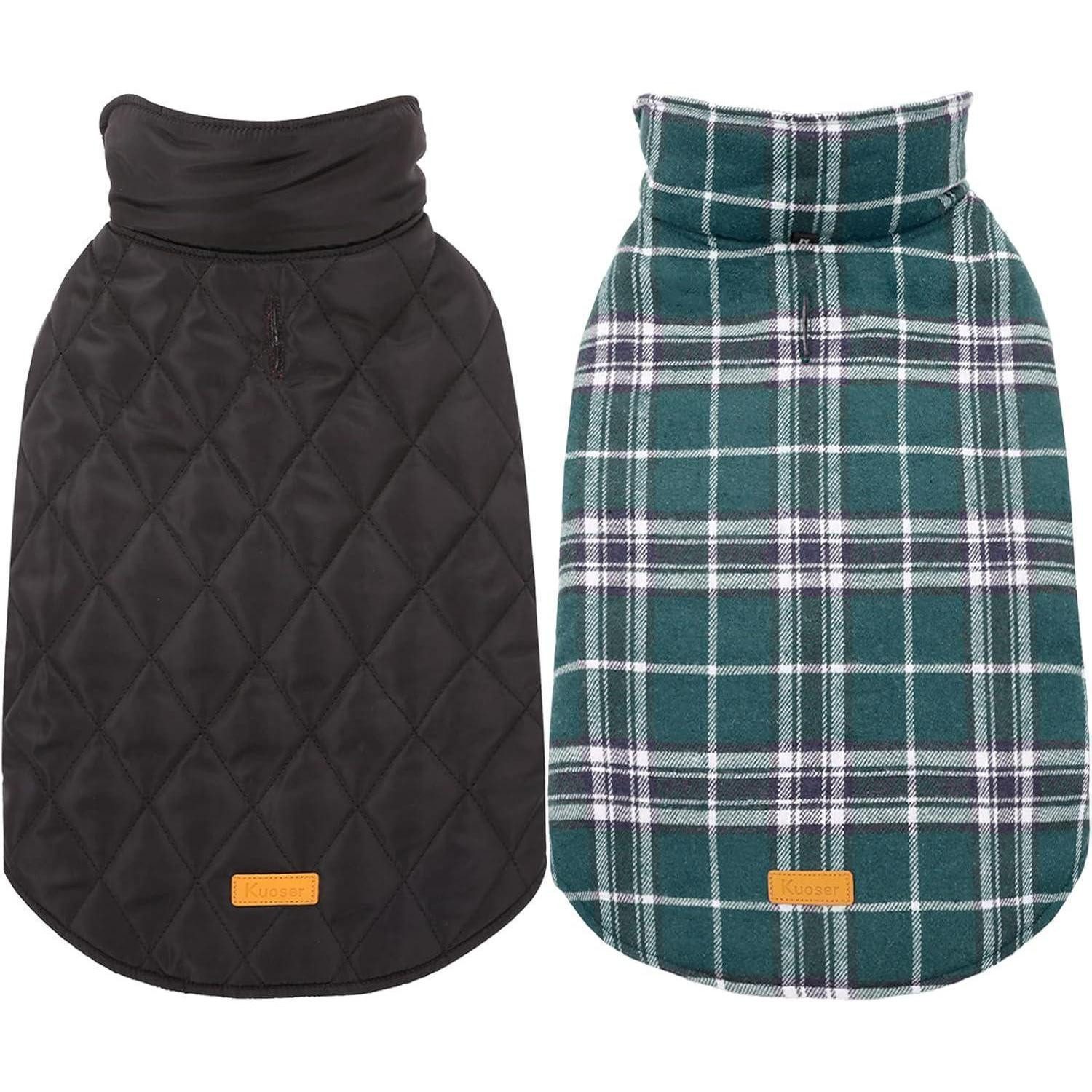 LuxusKollektion Hundemantel Hundemantel Hundejacke Große XXL(Chest:75-90cm;Neck:52-60cm) Grün
