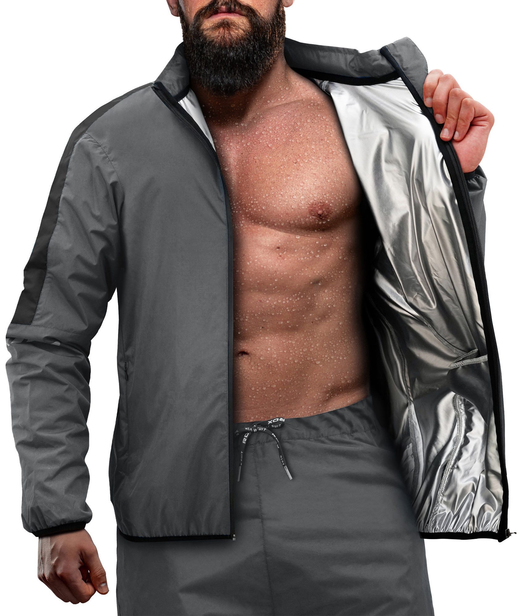 RDX Thermohemd RDX Sweat Suit for Weight Loss,Sauna suit Thermal Fitness Men Women