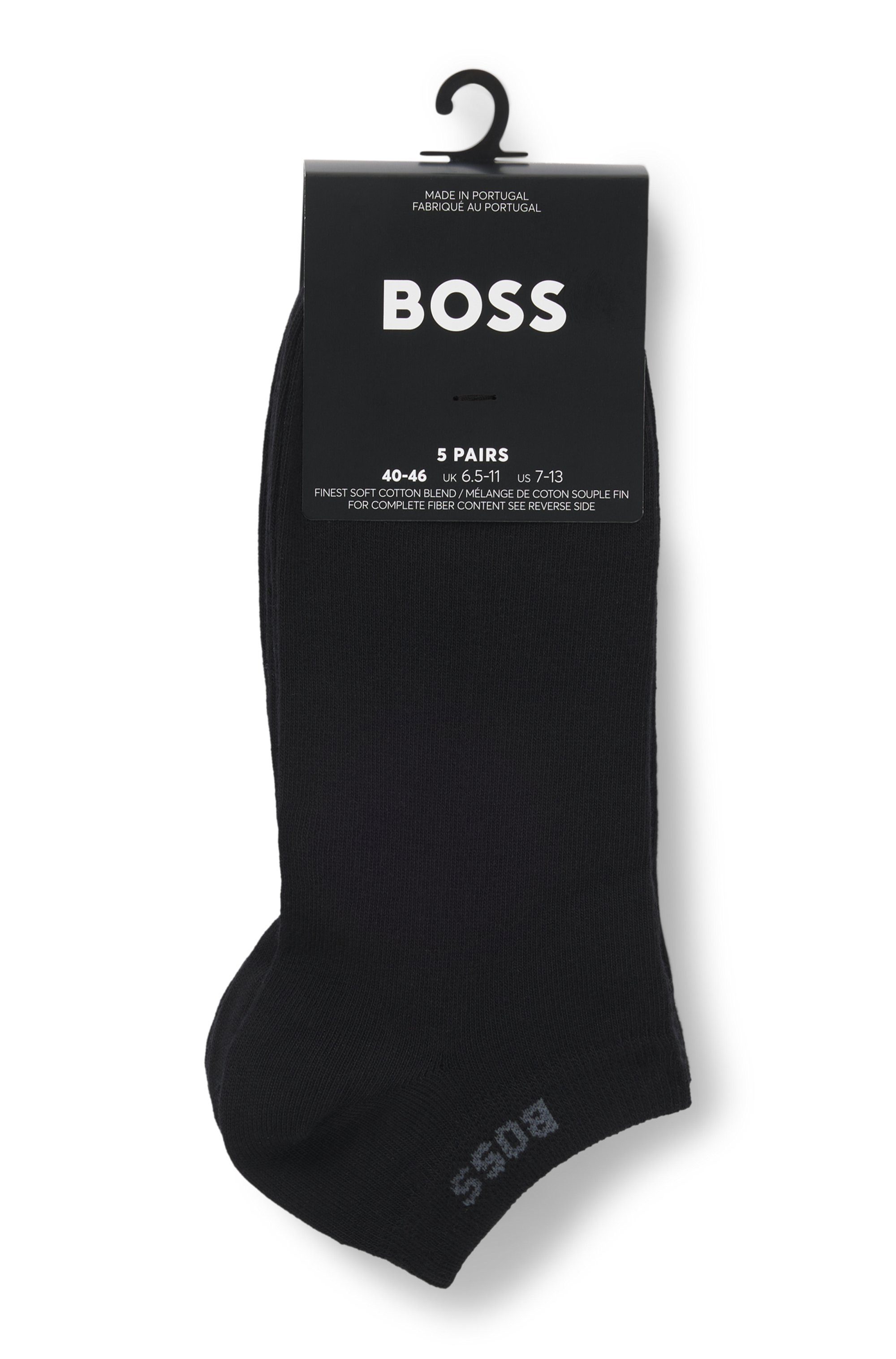 BOSS Sneakersocken 5P AS Uni CC (Packung, 5-Paar) mit BOSS Label