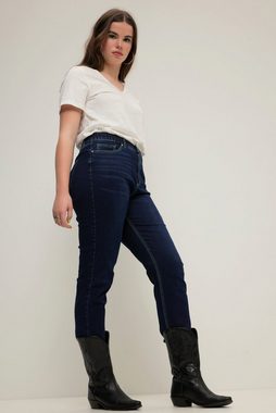 Studio Untold Funktionshose Mom-Jeans Color-Nähte 5-Pocket Elastikbund Zippfly