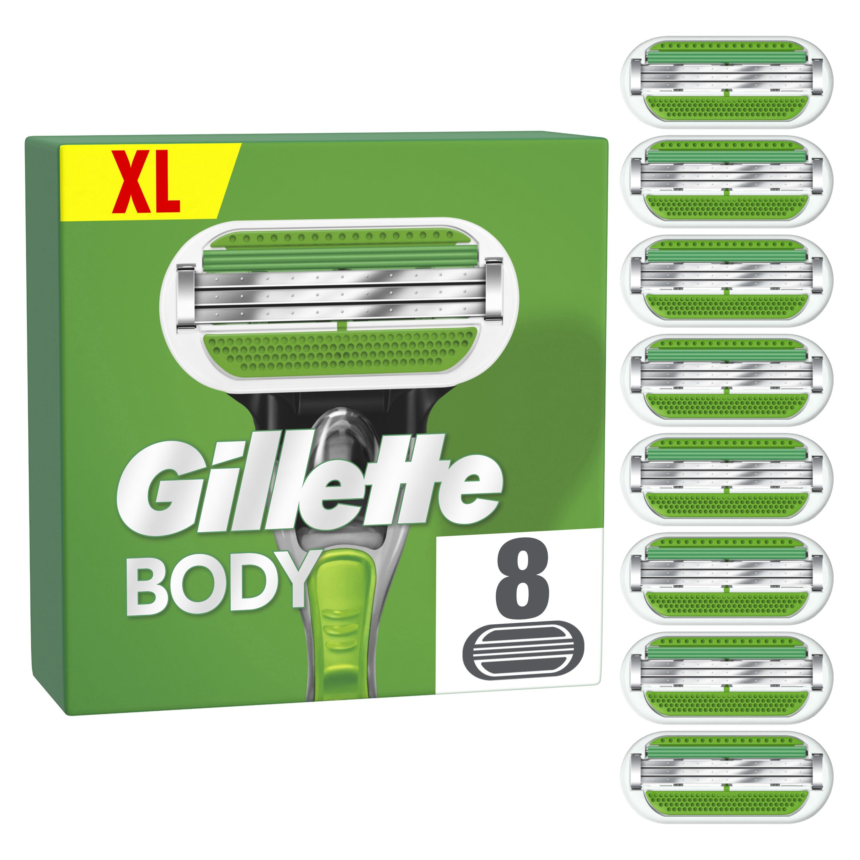 Gillette Rasierklingen Body - 8St., Entwickelt für die männliche Körperrasur  online kaufen | OTTO
