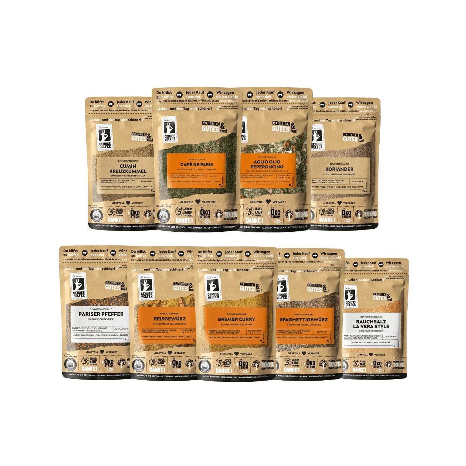 Bremer Gewürzhandel Gewürz Genuss-Set - Veggie-Box, 9 Tlg., 900 g