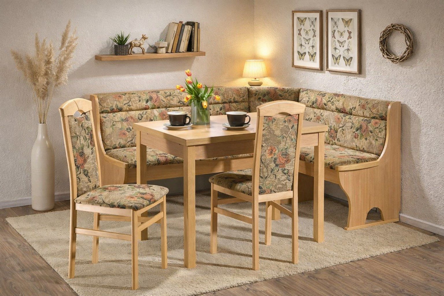 moebel-direkt-online Eckbankgruppe Alice I, (Spar-Set, 4tlg-Set), Sitzflächen der Eckbank mit hochwertigen Gasdruckfedern